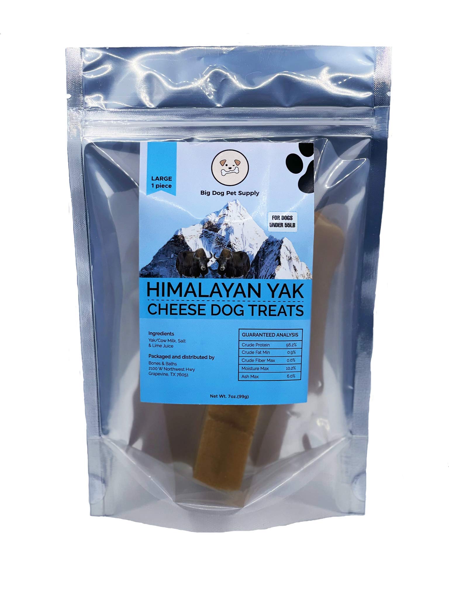 Premium Himalayan Yak Cheese Dog Chews - Natural Long-Lasting Treats for Aggressive Chewers | Healthy Dental Bones for Large Dogs Under 55lbs | Grain-Free, Protein-Rich Snack for Medium & Big Dogs | Perfect for Crate Training, Teething Relief & Anxiety Reduction