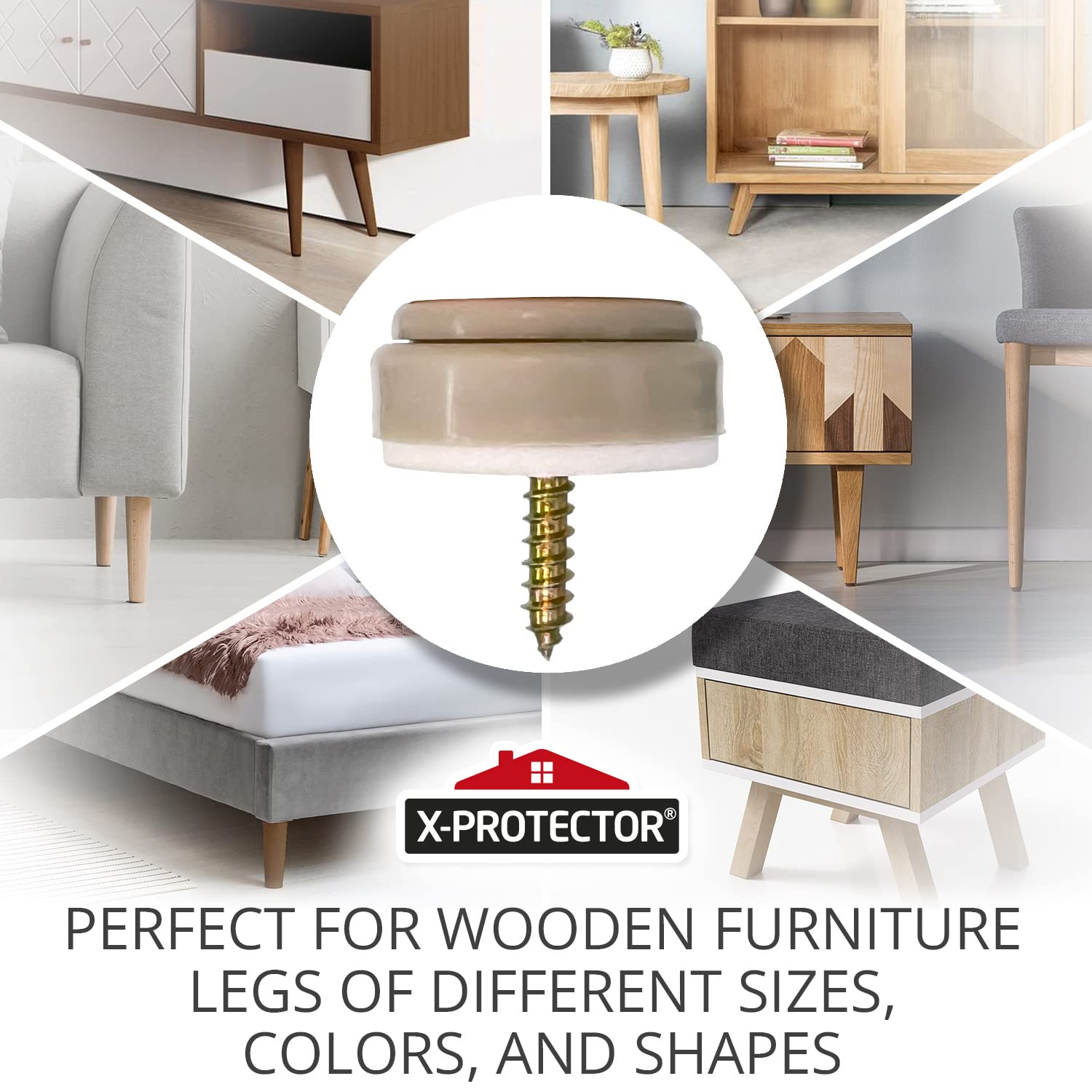 X-PROTECTOR Chair Glides - 8 Pack 1