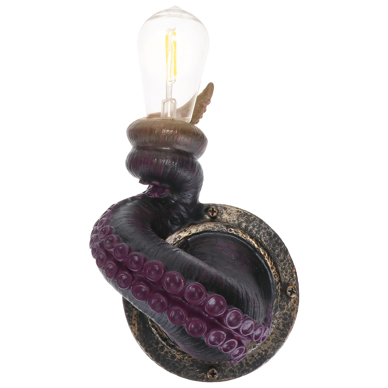 Yardwe Resin Octopus Tentacle Wall Sconce - Creative Animal Pendant Light Fixture for Industrial Decor | Perfect for Hallway, Cafe, Bar & Coastal Theme Lighting