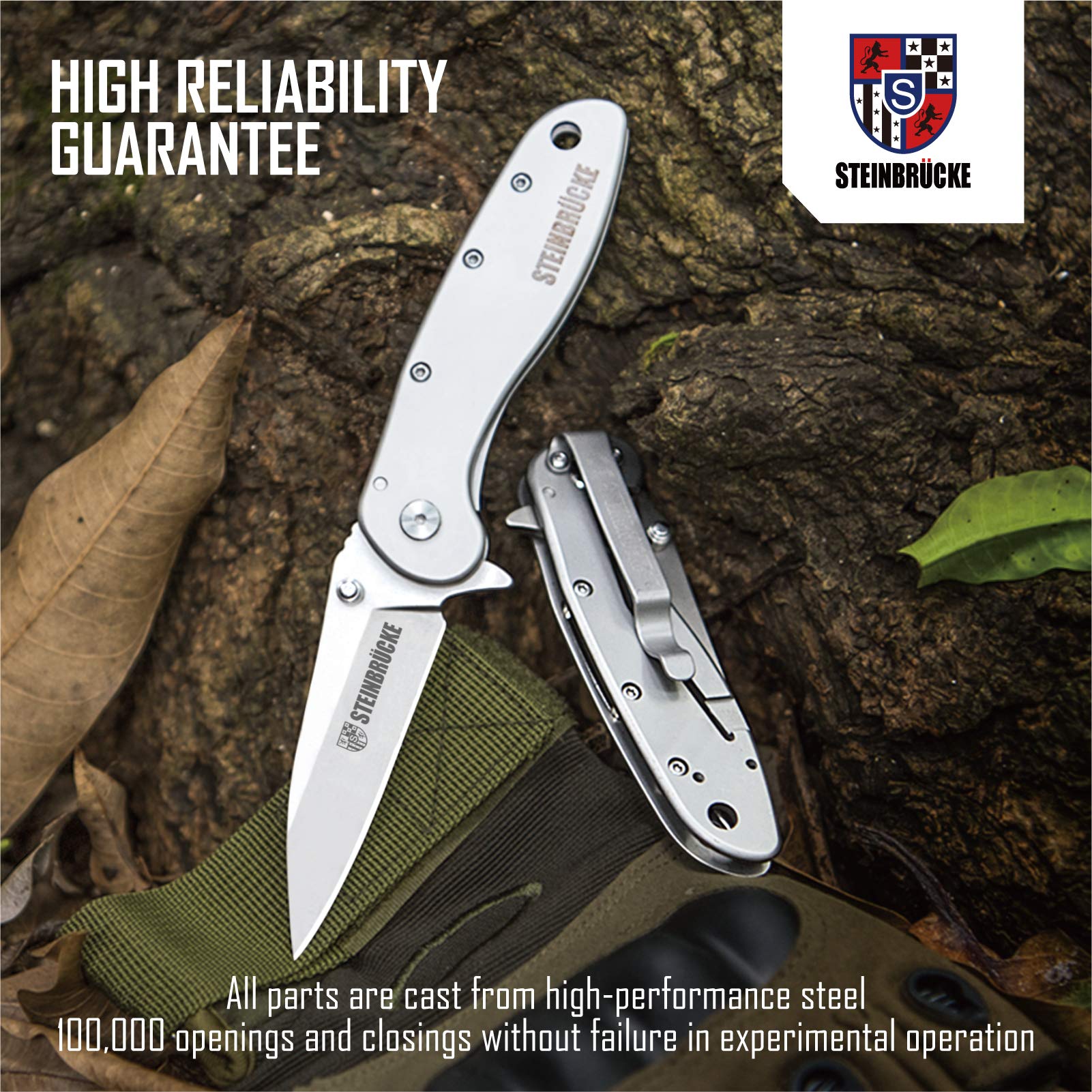 Premium Folding Pocket Knife for Men - 3.1