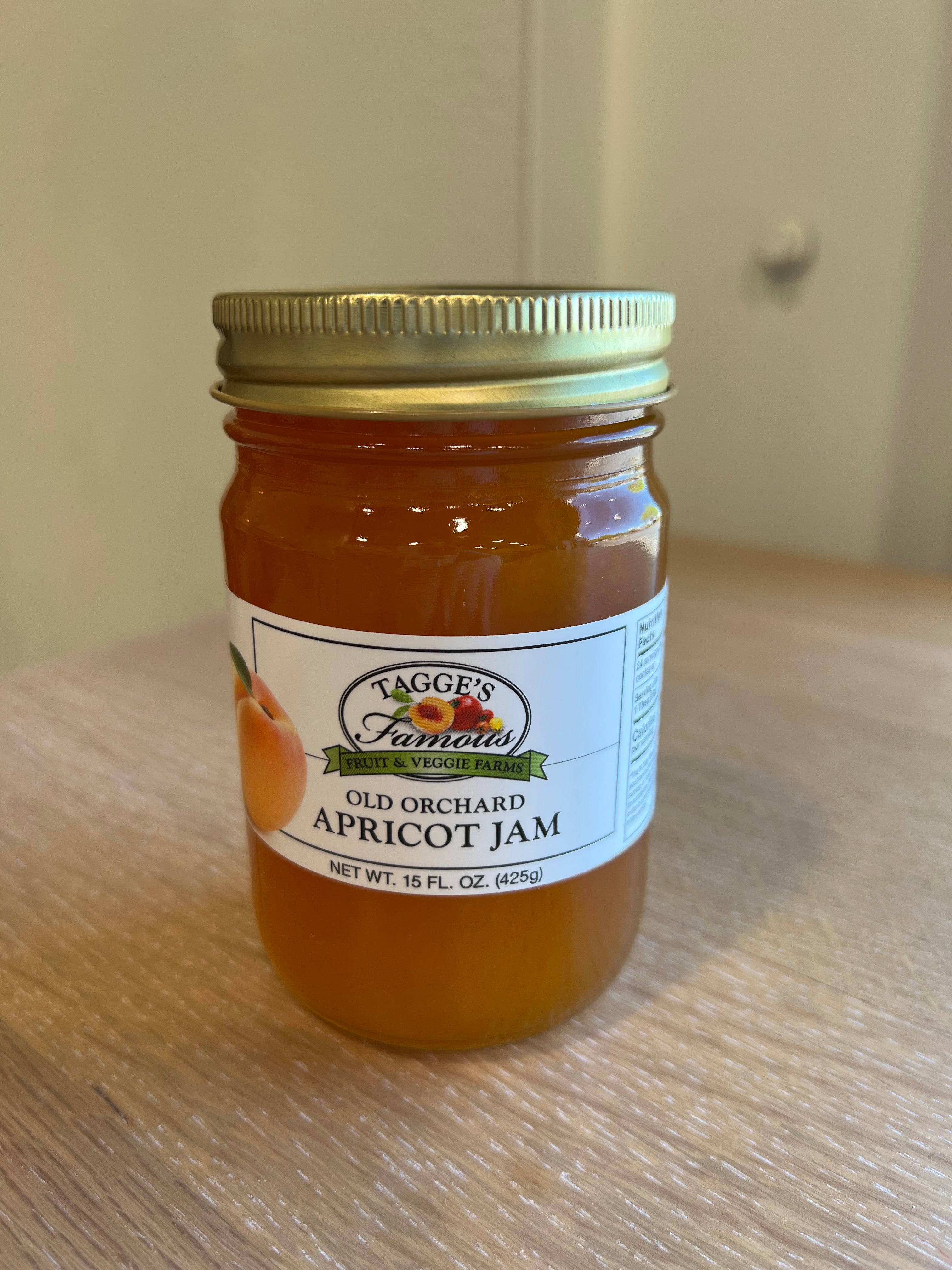 Organic Apricot Jam - All Natural, No Preservatives - Perfect for Toast, Yogurt & Baking | Gluten-Free & Non-GMO