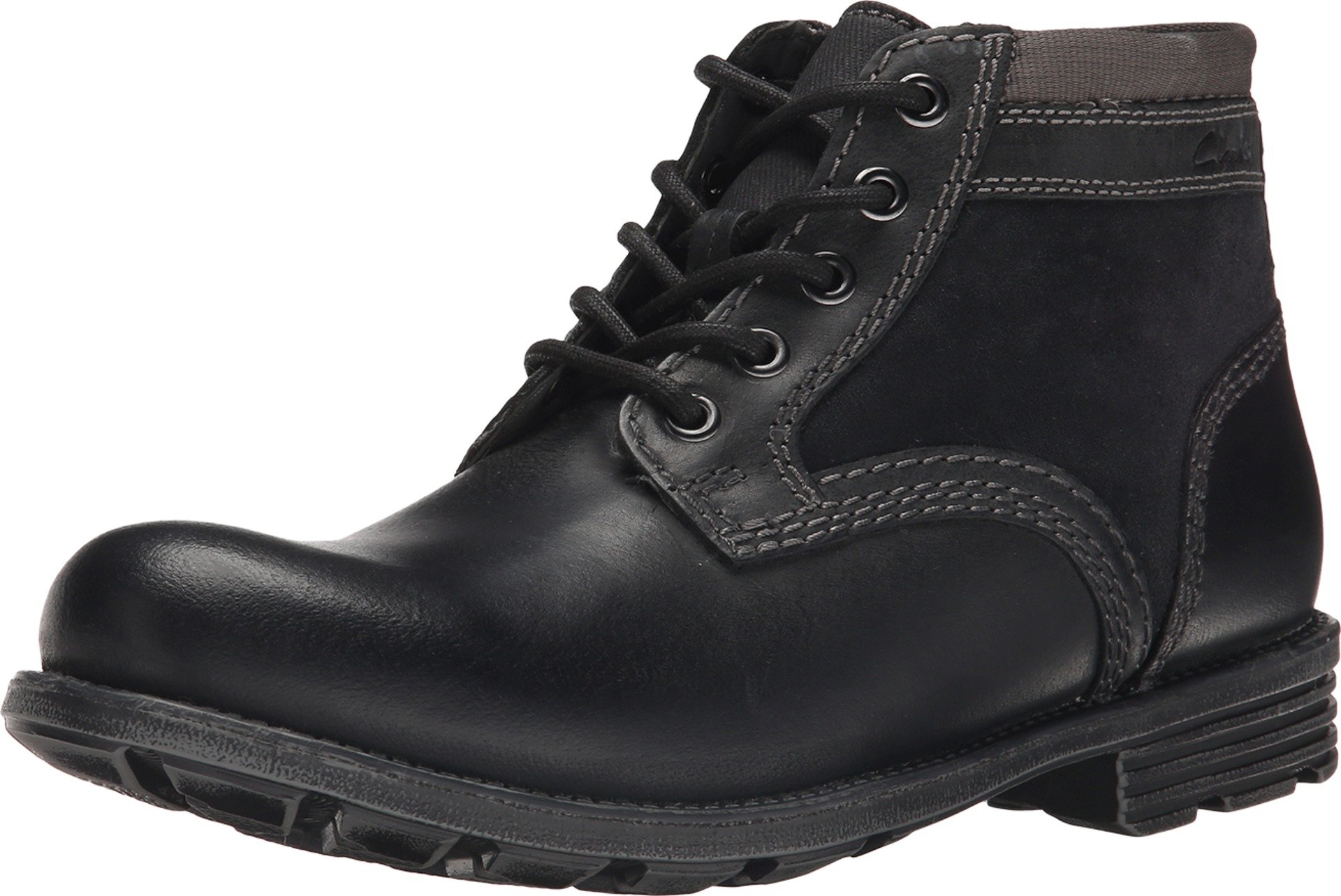 Clarks Men's Darian Mid Oxford Shoes - Classic Leather Dress Shoes for Business & Casual Wear | Comfortable Slip-Resistant Formal Footwear for Office, Wedding & Daily Use