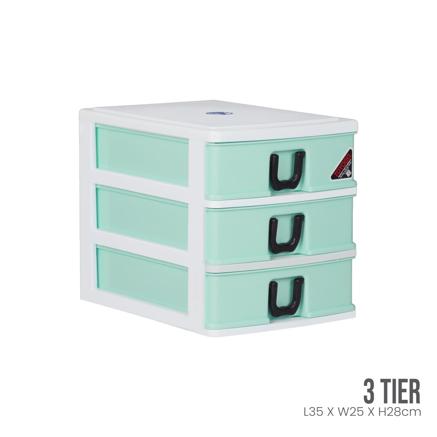 3 Tier A4 File Drawer Organizer - Heavy Duty Plastic Storage Cabinet for Office, Home, or School - Perfect for Documents, Files, and Stationery Organization