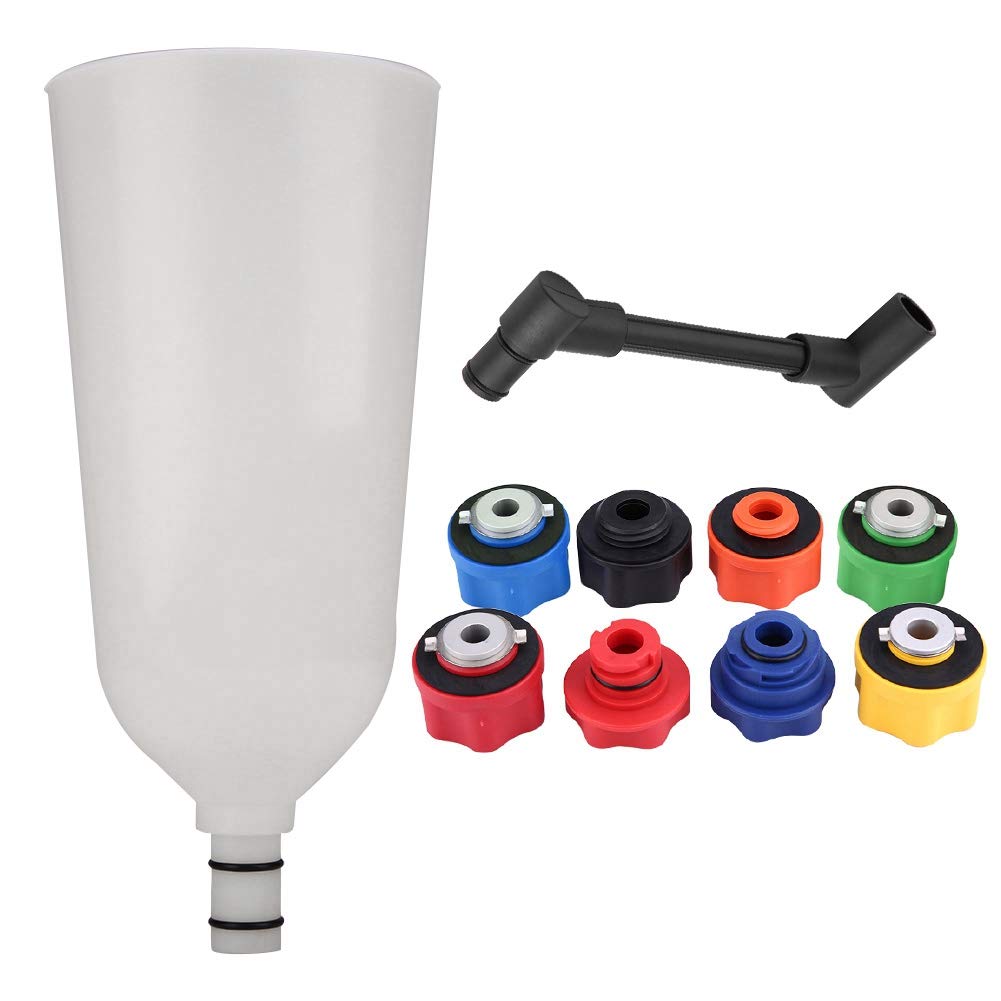 10Pcs Car Engine Oil Funnel Adapter Set with Swivel Offset Extension Tube - Universal Oil Filling Kit for Cars, Trucks & Vans - Perfect for DIY Oil Changes & Maintenance