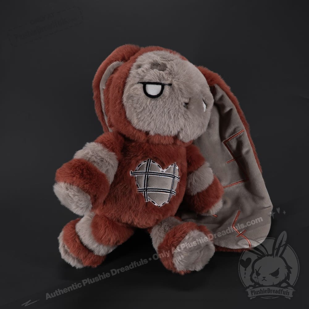 Plushie Dreadfuls Antisocial Personality Disorder Rabbit V2 - Soft Stuffed Animal Toy for Mental Health Awareness, Comfort & Therapy | Perfect Gift for Anxiety Relief, PTSD Support & Emotional Healing