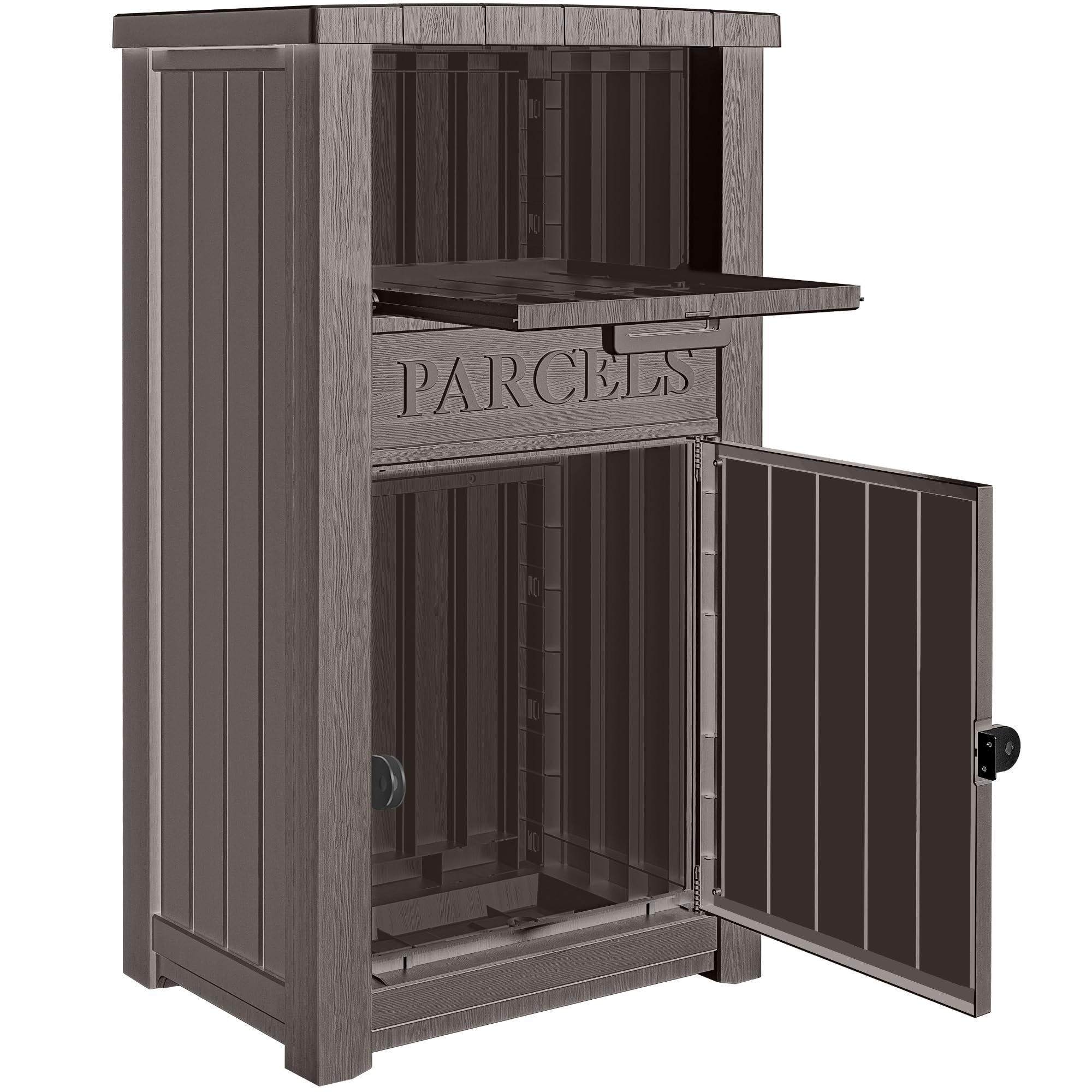 Secure Lockable Outdoor Package Delivery Box - Extra Large Capacity Porch Drop Box for Parcels & Mail | Weatherproof Storage Solution for Home, Apartment & Business Deliveries | Perfect for Front Door, Backyard & High-Traffic Areas