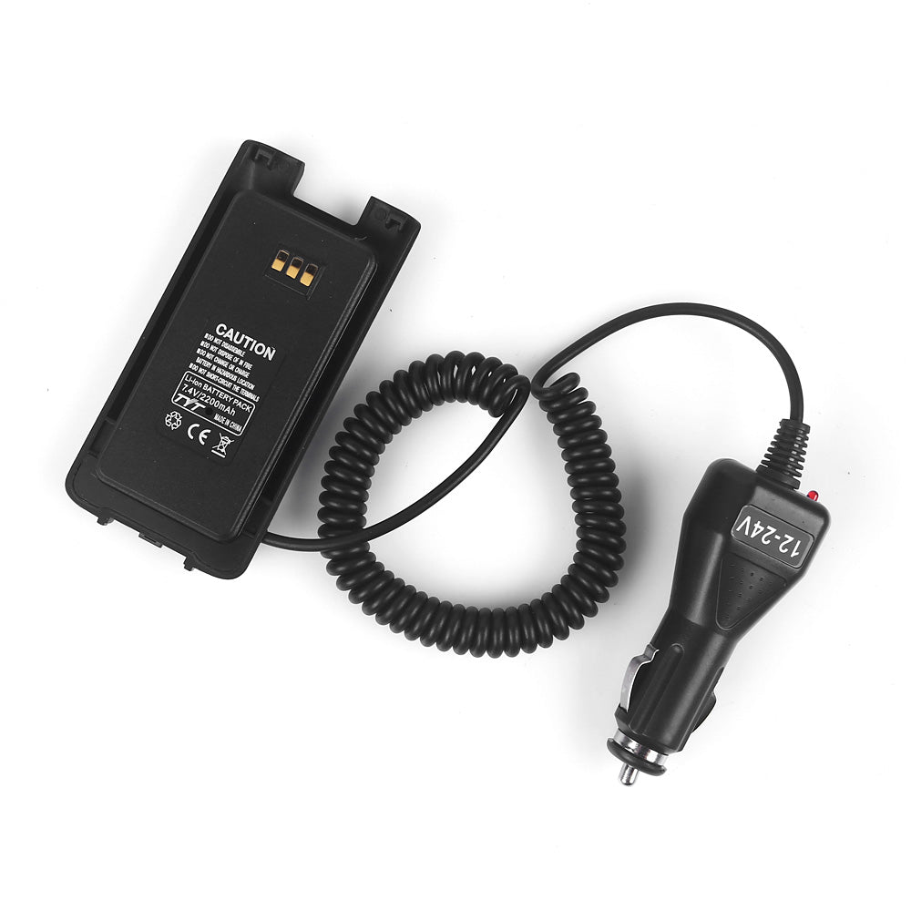 TYT MD 390/MD 390 GPS Car Charger Battery Eliminator - 12V Vehicle Power Adapter for Two-Way Radio - Perfect for Truckers, Emergency Responders & Road Trips