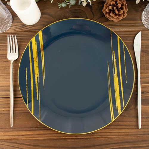 Brushed Navy Blue/Gold
