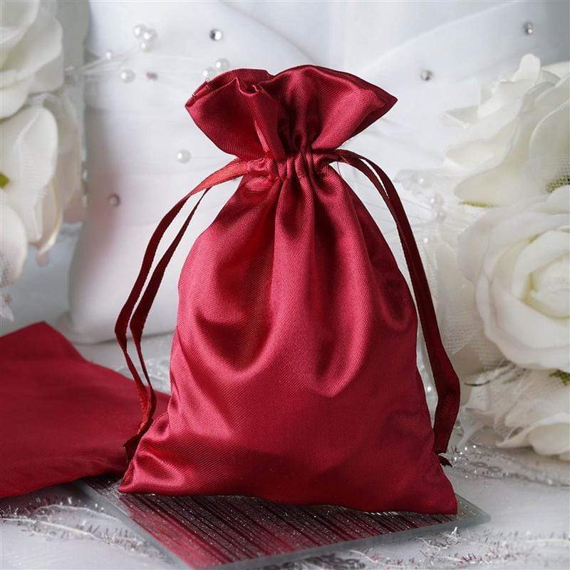 12-Pack 4x6 Inch Satin Drawstring Bags - Small Gift Bags for Jewelry, Candles, Wedding Favors & Party Decorations