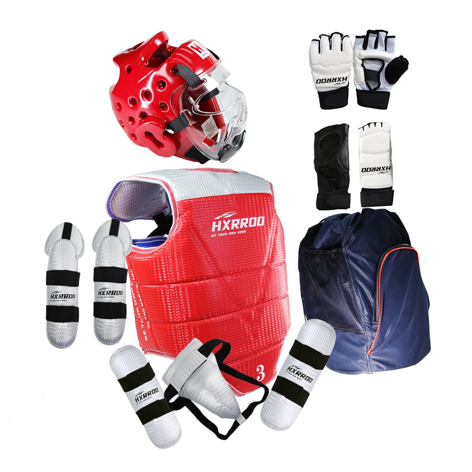 13-Piece Taekwondo Sparring Gear Set - Ultimate Protective Equipment for Kids, Youth & Adults - Perfect for Taekwondo, Karate Training & Martial Arts Practice