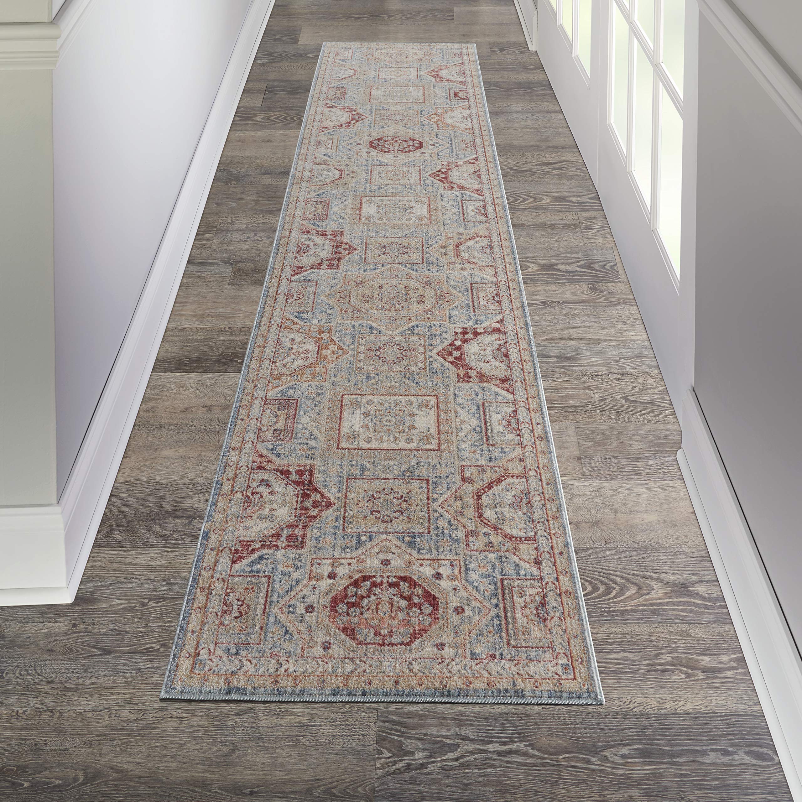 Nourison Enchanting Home Farmhouse & Country Blue/Multicolor 2'7