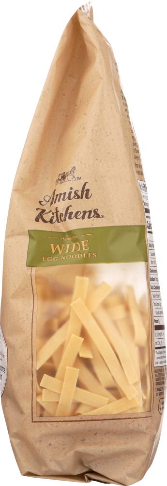 Amish Kitchens Homestyle Wide Egg Noodles 12 Oz (Pack of 6) - Perfect for Soups, Casseroles & Comfort Food Recipes