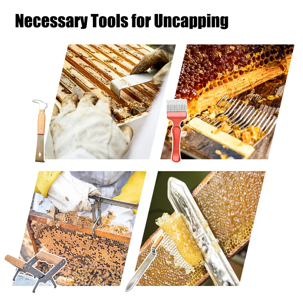 22-Piece Beekeeping Starter Kit with Beehive Tools, Smoker & Veil – Essential Beekeeping Supplies for Beginners | Hive Maintenance & Honey Harvesting