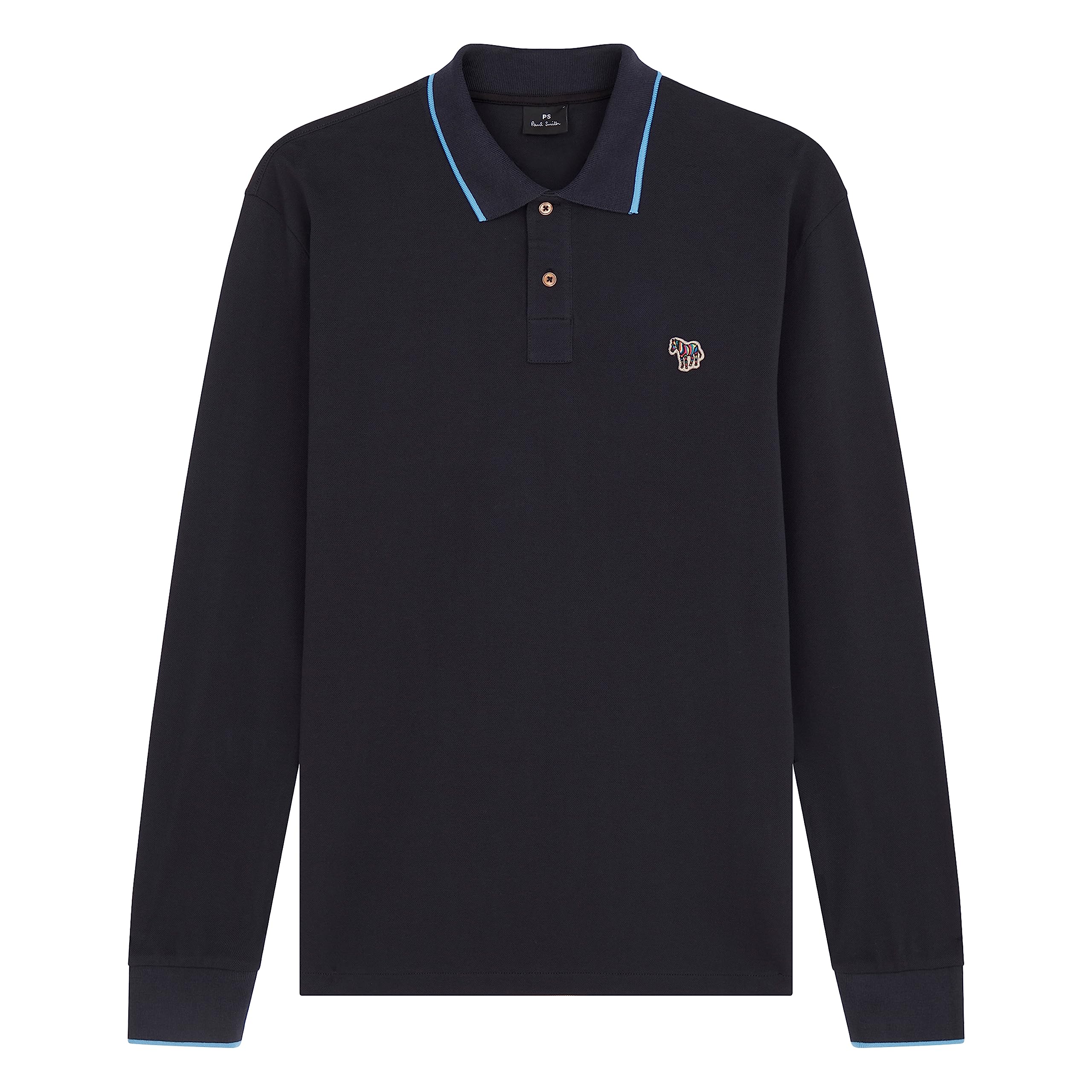 Paul Smith Men's Zebra Badge Polo Shirt - Stylish Cotton Knit Casual Top for Work & Weekend Wear