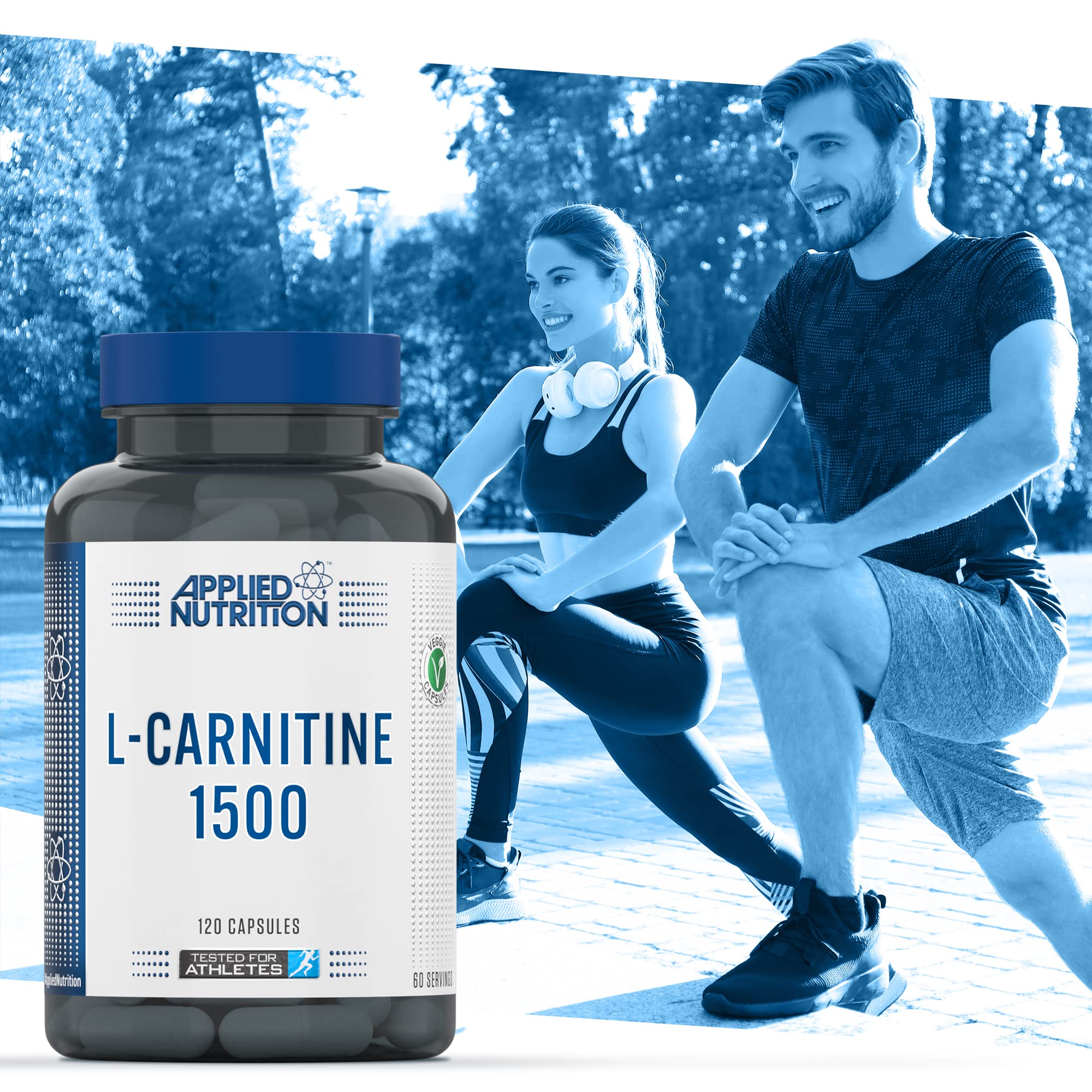Applied Nutrition L-Carnitine 1500mg - 120 Capsules | Premium Fat Burner & Energy Booster Supplement for Weight Loss, Workout & Athletic Performance