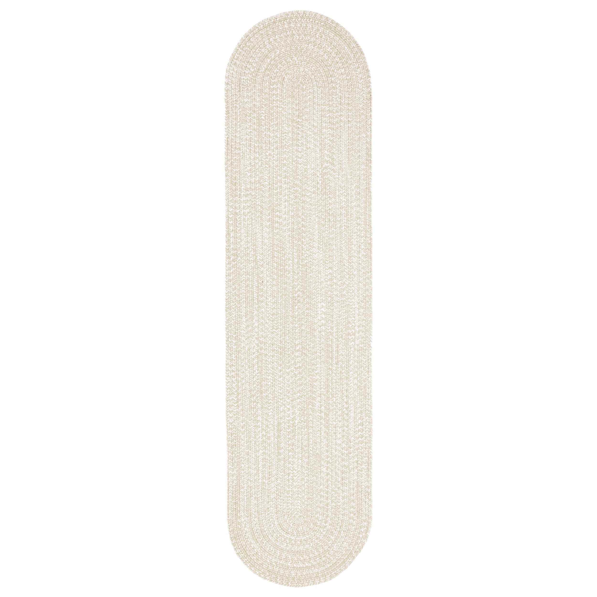 Reversible Braided Area Rug - Two-Tone Indoor/Outdoor Rug for Living Room, Bedroom, Patio & Deck - Non-Slip Home Decor