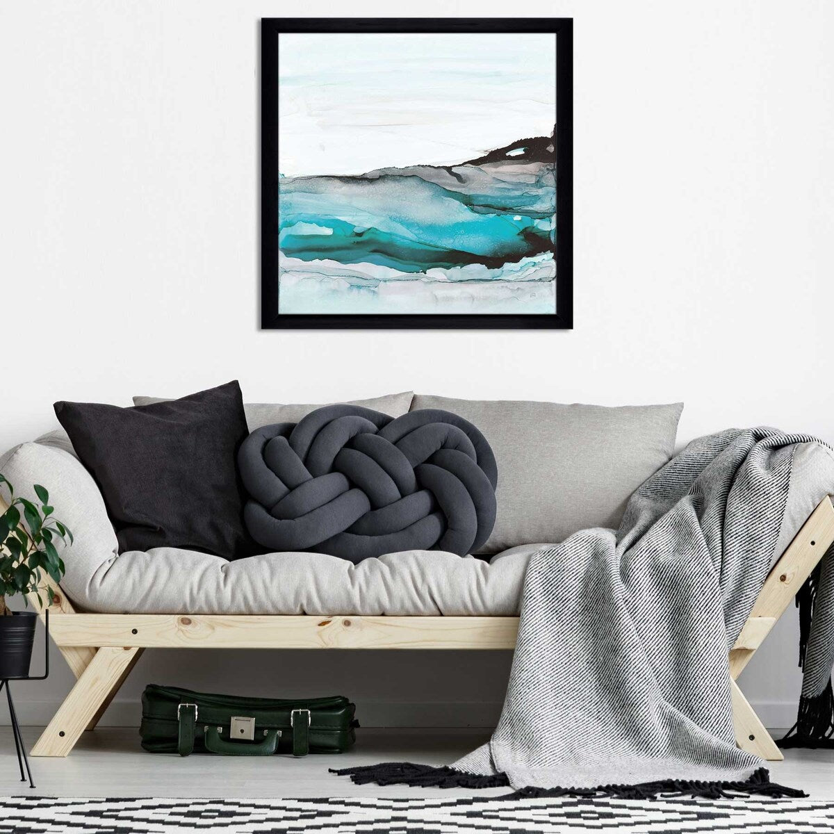 Chris Paschke Aquascape I Acrylic Wall Art Print - Modern Abstract Ocean Painting for Living Room, Bedroom & Office Decor