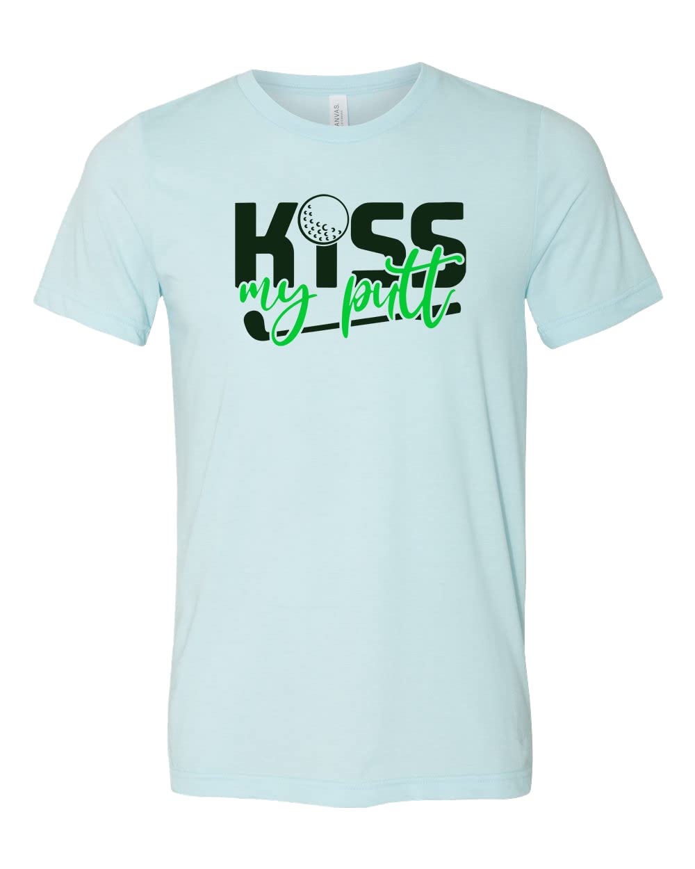 Funny Golf Shirt 'Kiss My Putt' - Premium Cotton Golf Lover Tee - Perfect Gift for Golfers - Men's & Women's Golf Apparel - Ideal for Mini Golf, Driving Range & Casual Wear