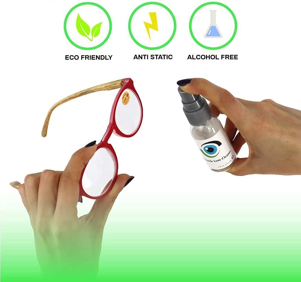 SPORTS WORLD VISION Leader Liquid Lens Cleaner - 3 Pack (29ml/1oz Each) | Alcohol-Free Eyeglass & Camera Lens Cleaning Spray | Safe for All Coatings | Perfect for Glasses, Sunglasses, Binoculars & Camera Lenses | Ideal for Outdoor Activities, Travel & Daily Use