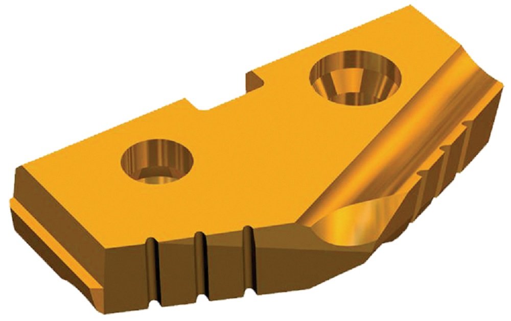 Allied Machine & Engineering 151T-.703 TiN Coated Super Cobalt T-A Drill Insert - Series 1, 45/64