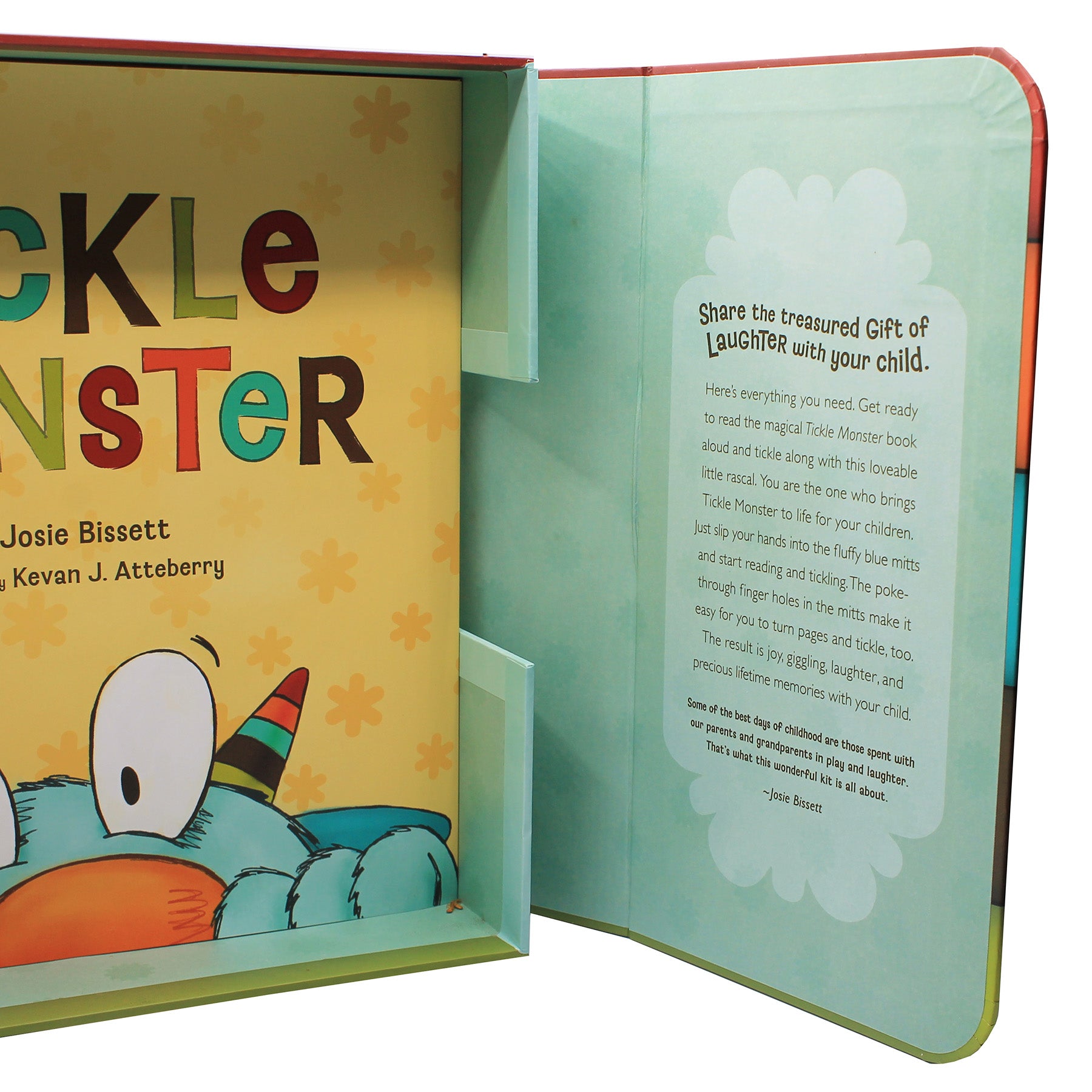 Compendium Tickle Monster Laughter Kit with Magical Mitts - Fun Family Game for Kids & Parents - Perfect for Playtime, Birthday Parties & Bonding Activities