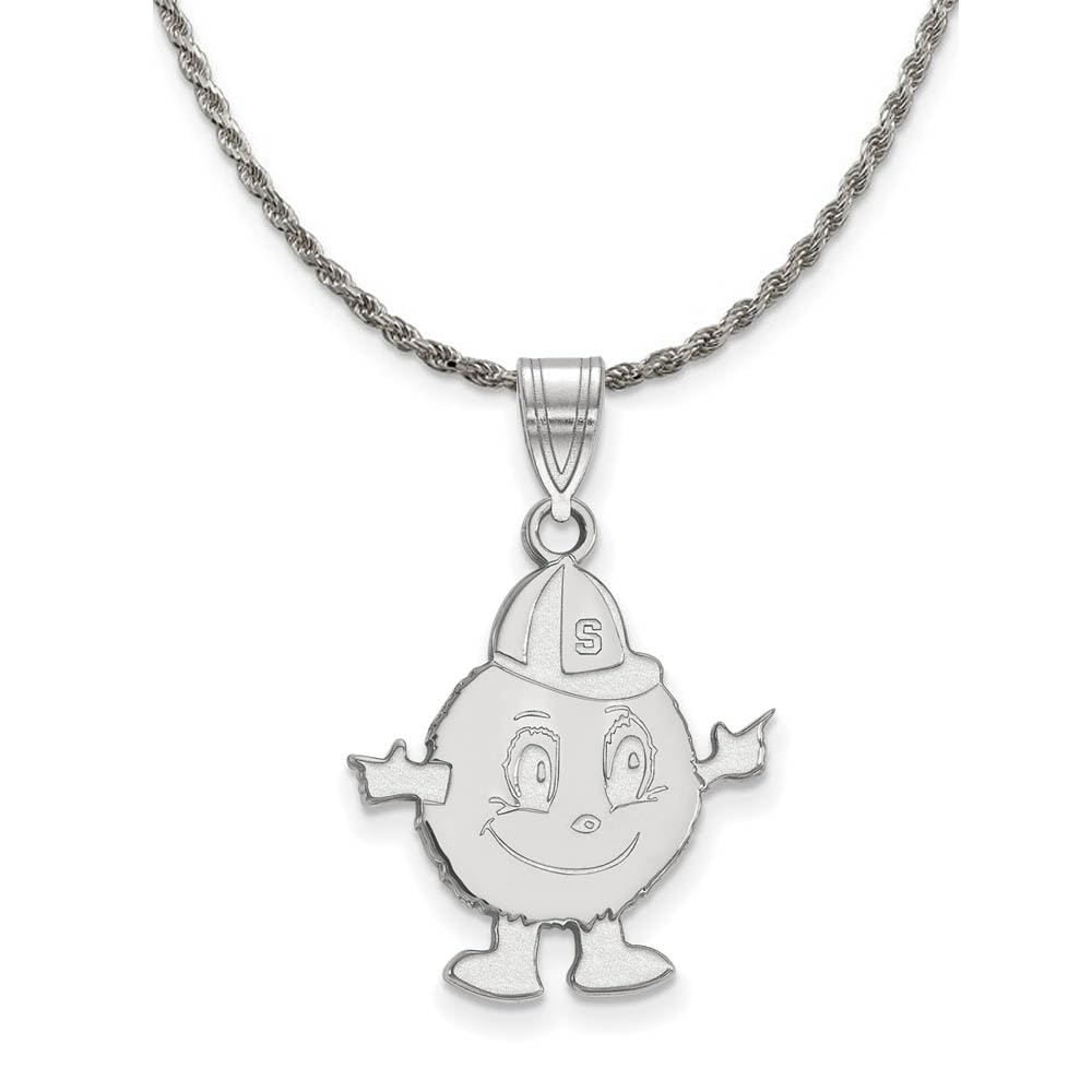 Sterling Silver Syracuse Orange Pendant Necklace for Gifts & Sports Fans