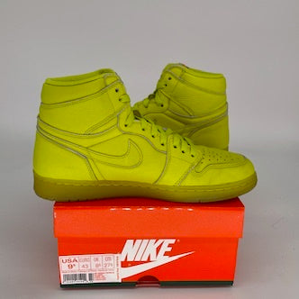 AIR JORDAN 1 GATORADE CYBER Sneakers Men's Size 9.5 AJ5997-345 - Retro Basketball Shoes for Streetwear & Sports Fashion