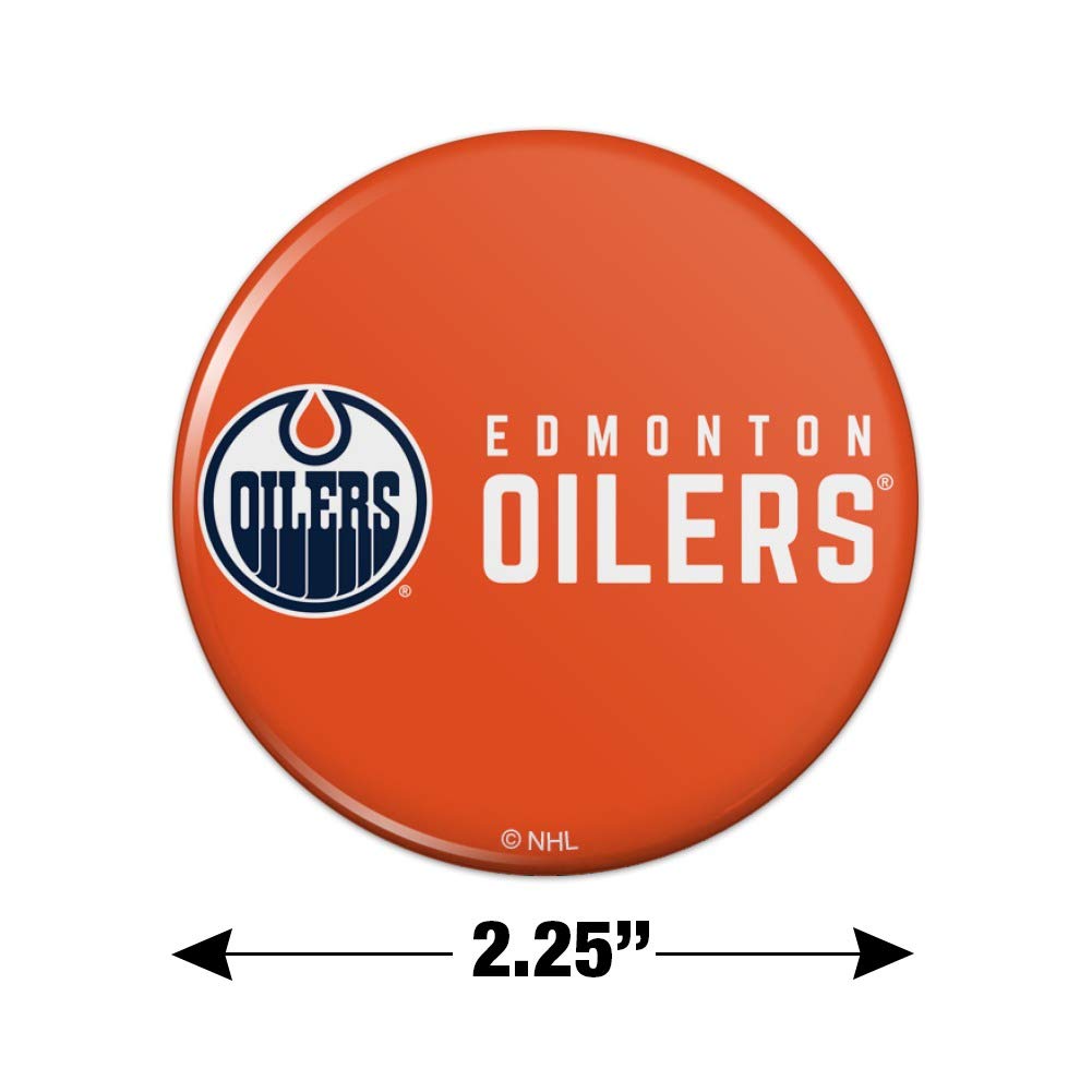 Edmonton Oilers NHL Logo Refrigerator Magnet - Strong Kitchen & Locker Decorative Magnet for Fans, Perfect for Fridge, Office, Dorm & Metal Surfaces