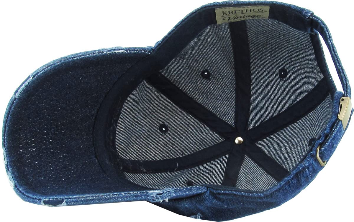 Distressed Baseball Cap KB4005 - Custom Embroidered & Monogram Hats for Men & Women - Perfect for Casual Wear, Sports & Outdoor Activities