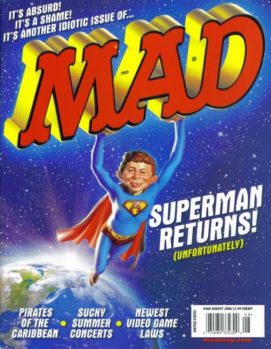 Mad Magazine Issue #468: Superman Returns (August 2006) - Vintage Comic Collectible for DC Fans & Pop Culture Enthusiasts | Perfect for Display, Gifts & Nostalgic Reading
