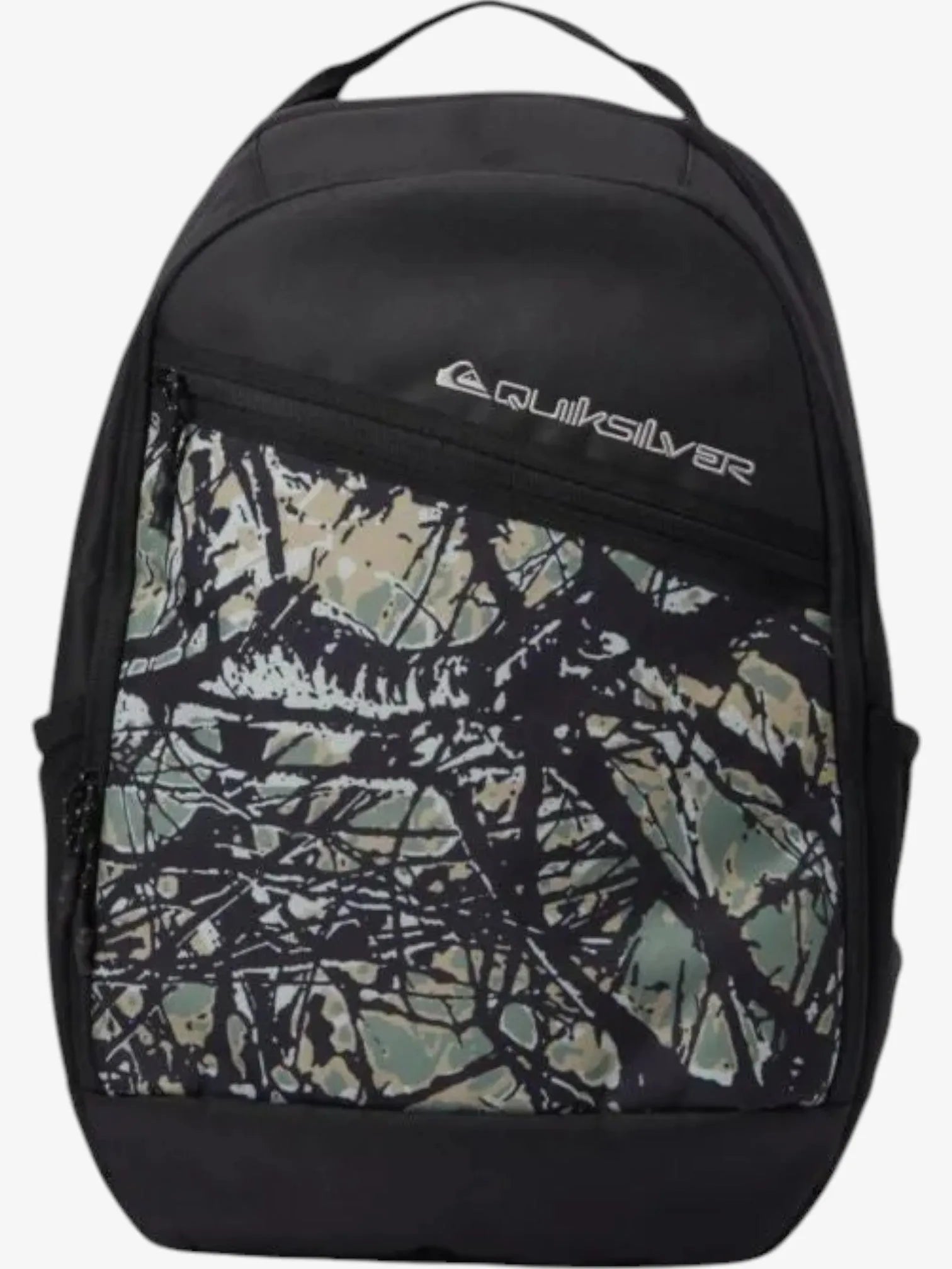 Quiksilver Schoolie 2.0 Backpack - Black Printed Durable Laptop Bag for School, Travel & Work | Water-Resistant & Spacious Design