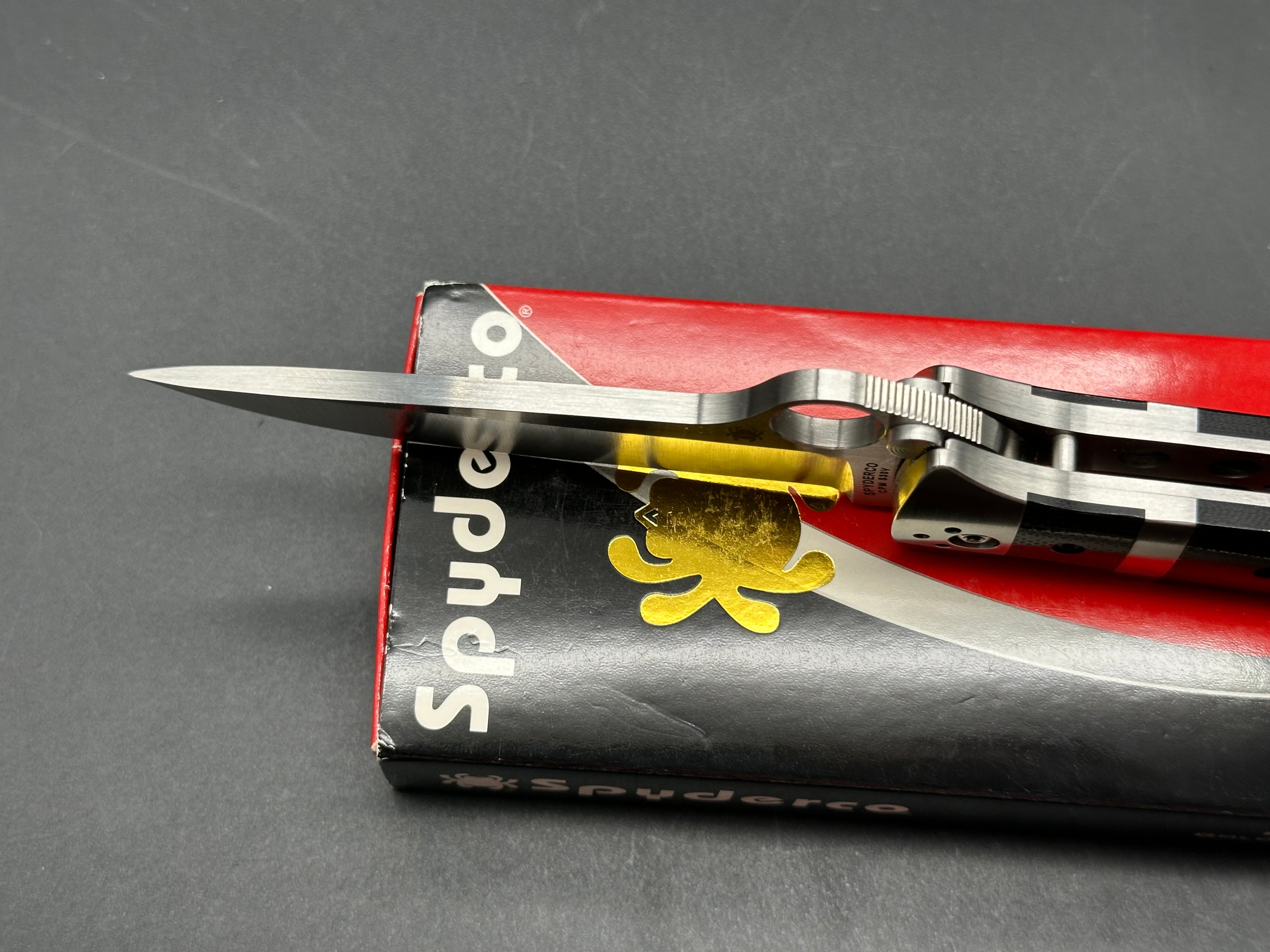 Spyderco Vallotton Sub Hilt Folding Knife - Premium EDC Pocket Knife for Outdoor, Camping & Survival Use