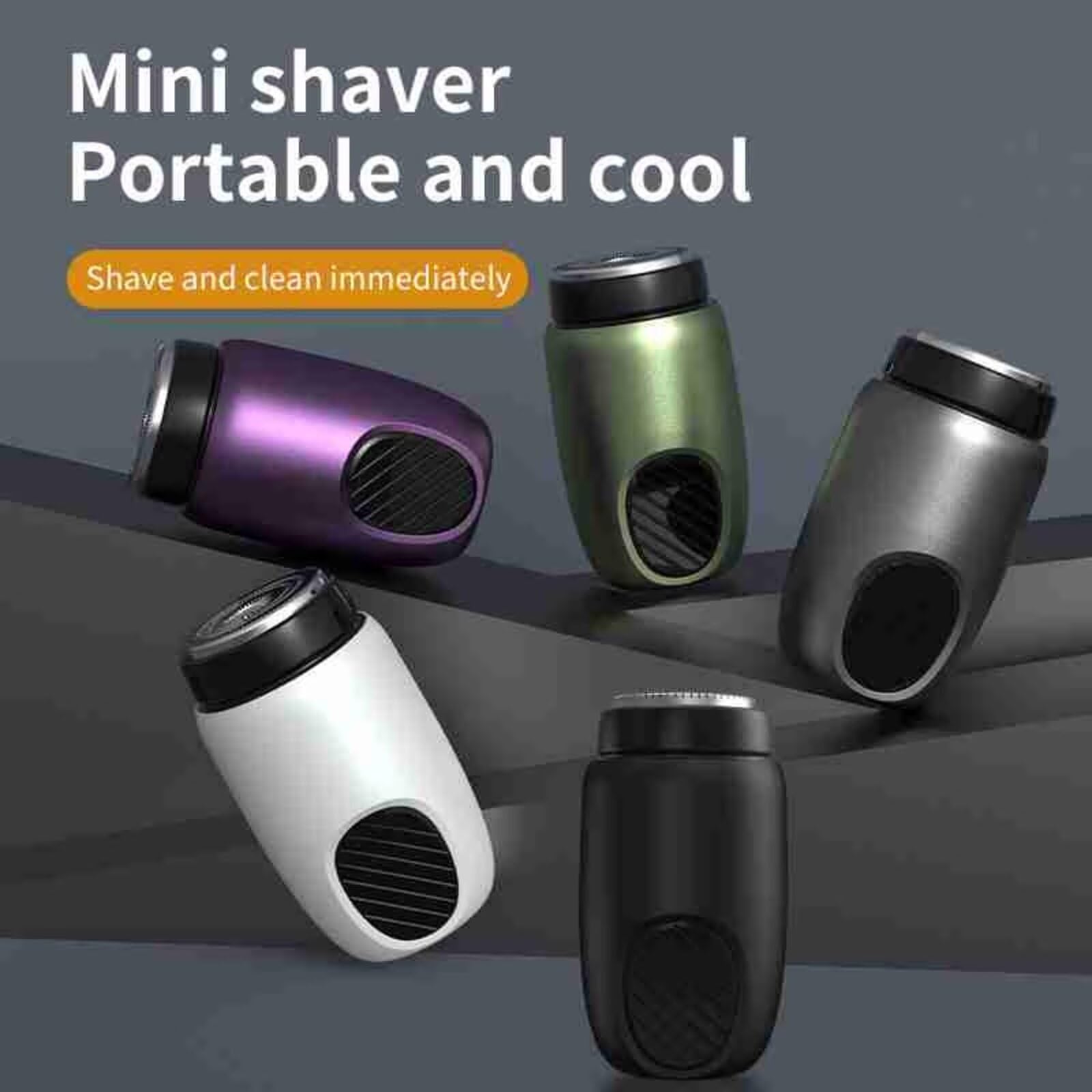 Mini Electric Shaver for Men & Women - Rechargeable Pocket-Sized Travel Razor with One-Button Operation, Waterproof & Powerful for Smooth Shaving - Perfect for Travel, Office & Business Trips