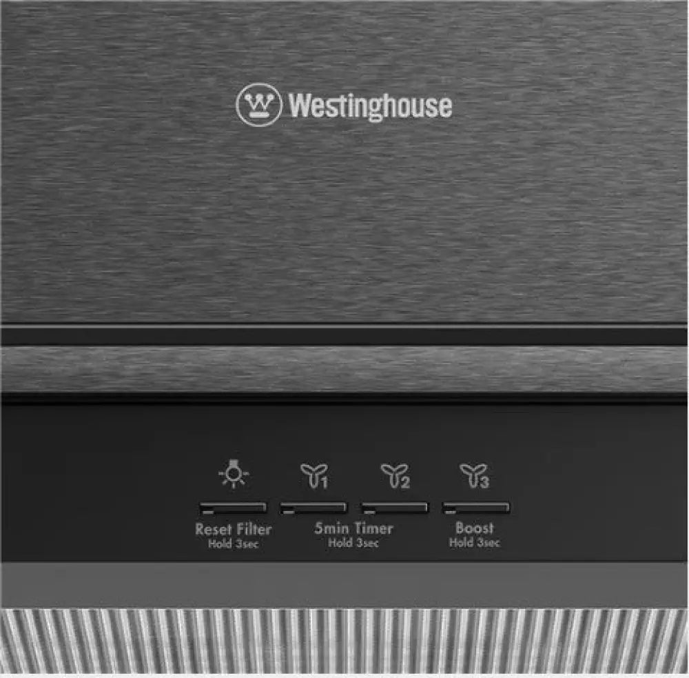 Westinghouse WRCG914BC 90cm Stainless Steel Range Hood - Powerful Kitchen Ventilation for Smoke & Odor Removal - Perfect for Modern Home Cooking & Grilling