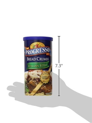 Progresso Italian Style Bread Crumbs 15 oz - Premium Panko Style Breadcrumbs for Cooking, Baking & Coating - Perfect for Meatballs, Chicken Parmesan & Italian Recipes