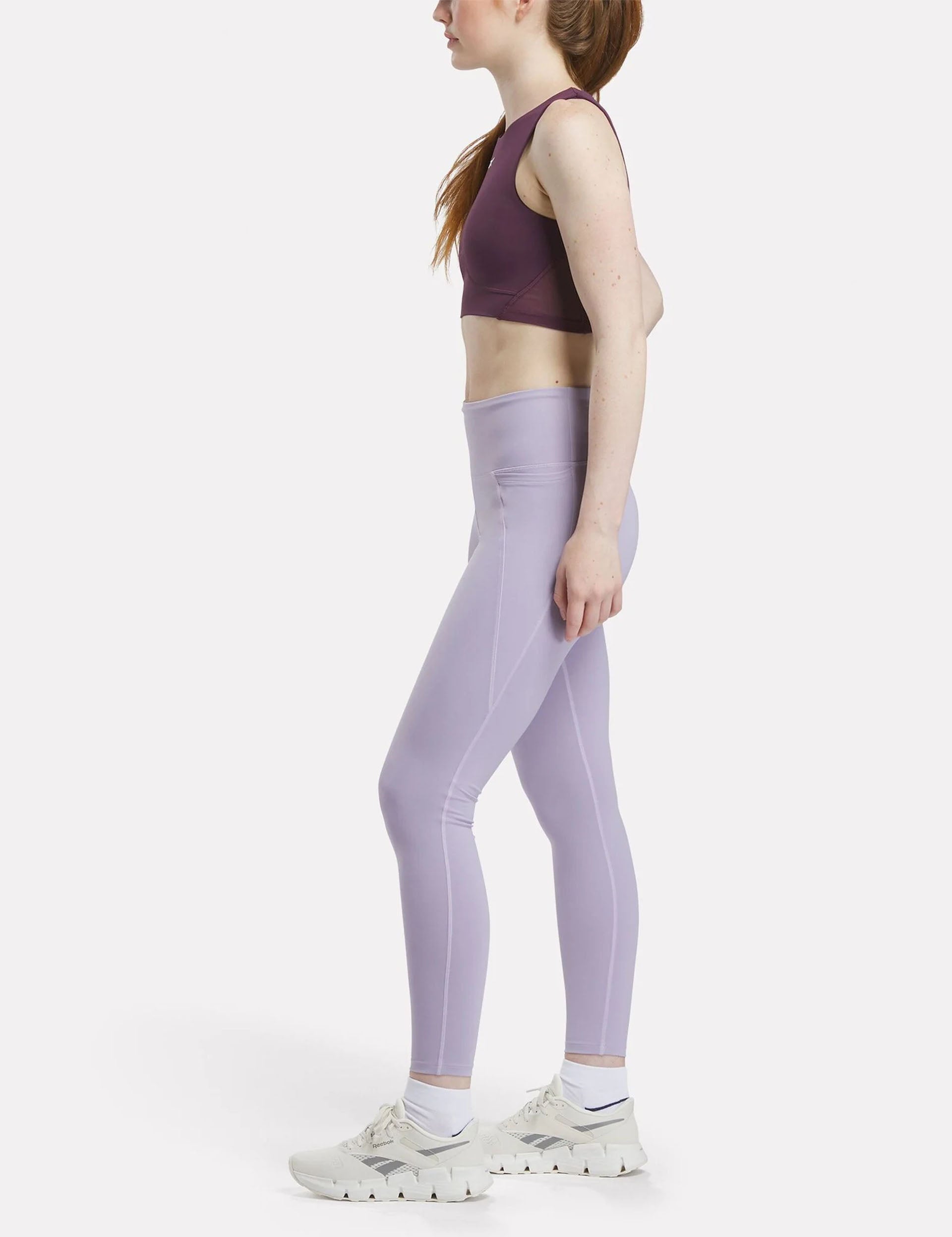 Premium High Waisted Yoga Pants for Women - Dusk Purple Color - Perfect for Gym, Running, Workout & Everyday Wear