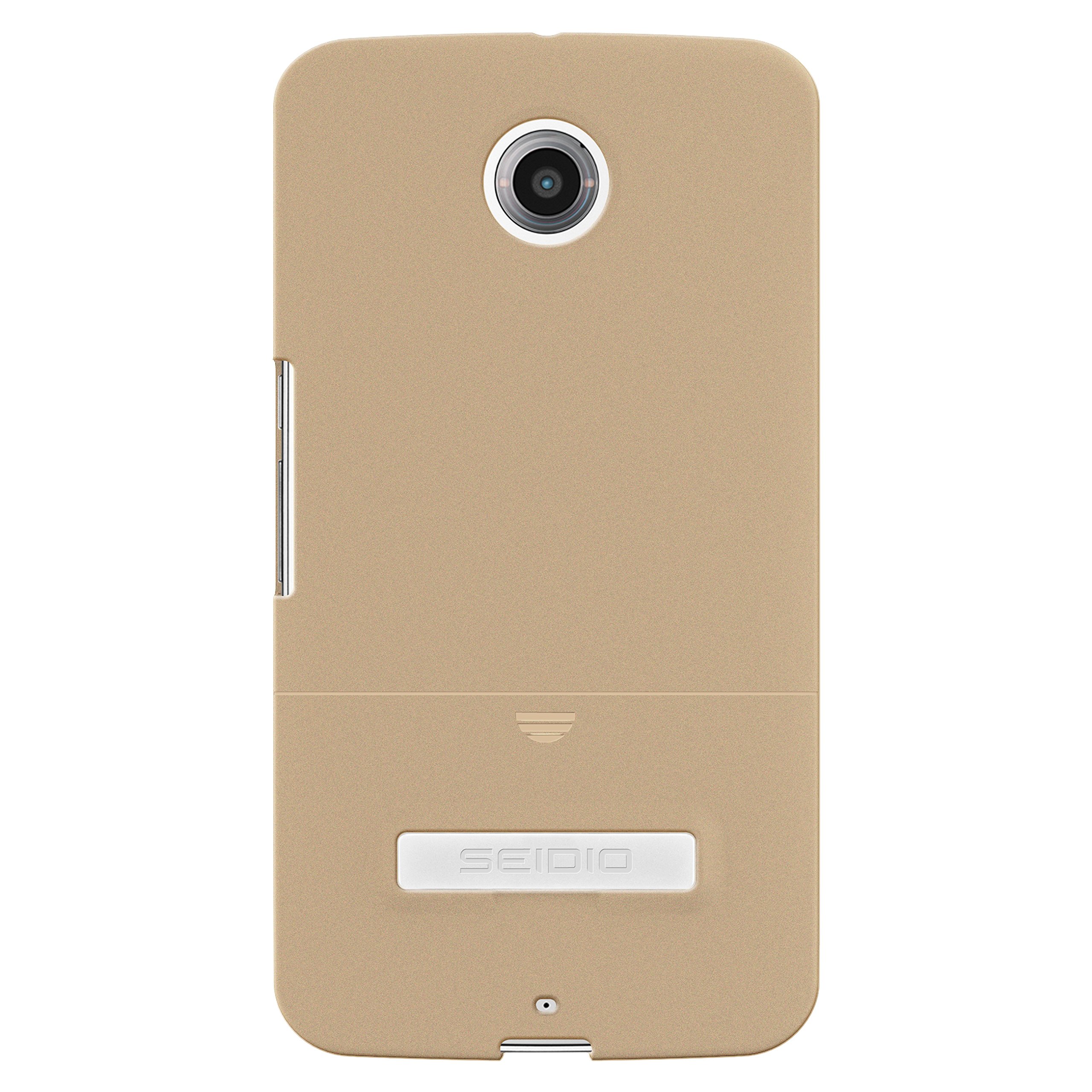 Motorola Nexus 6 Case with Kickstand & Holster - Gold for Work & Travel