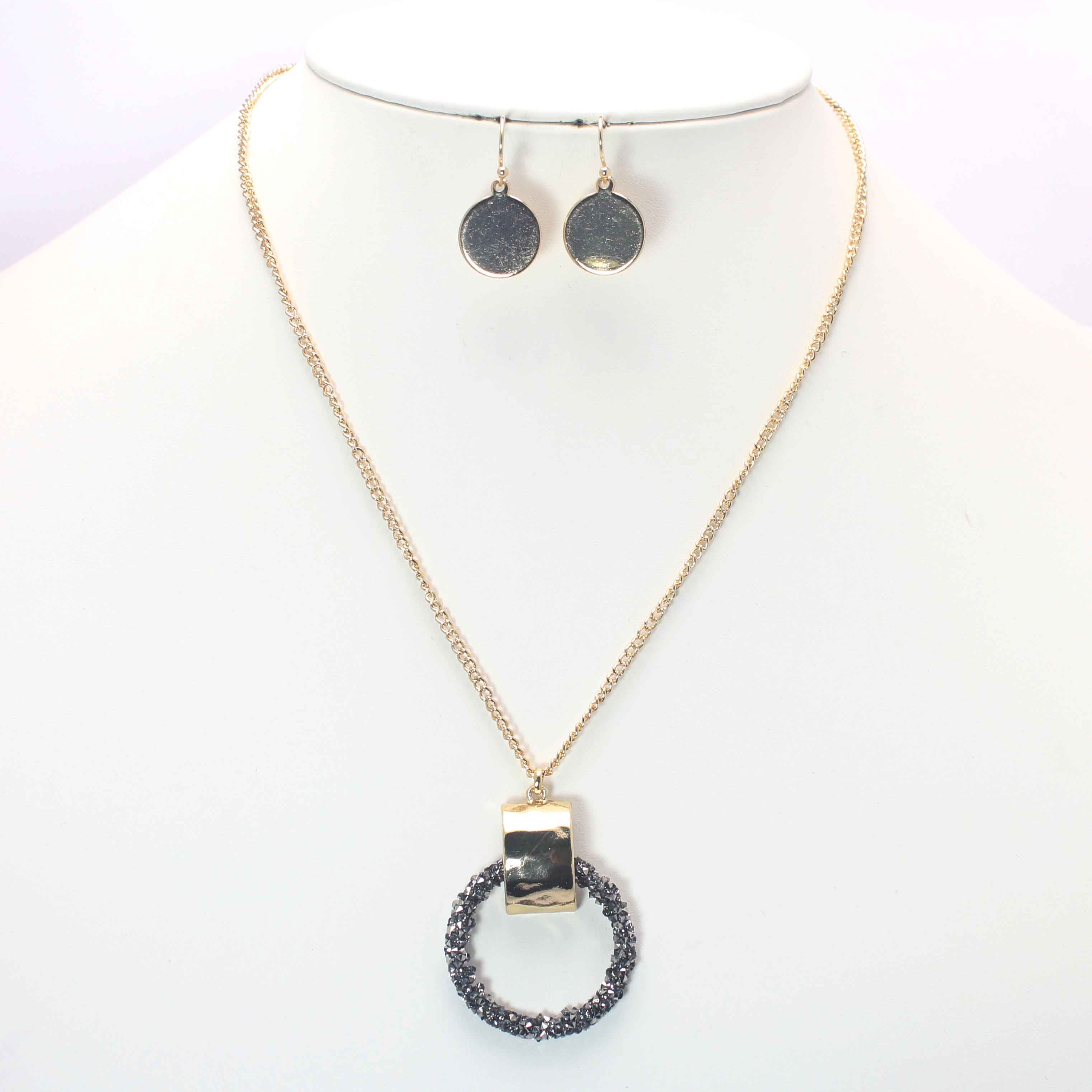 Stylish Hematite Necklace Set for Women - Healing Stone Jewelry for Energy & Balance - Perfect for Meditation, Yoga & Everyday Wear