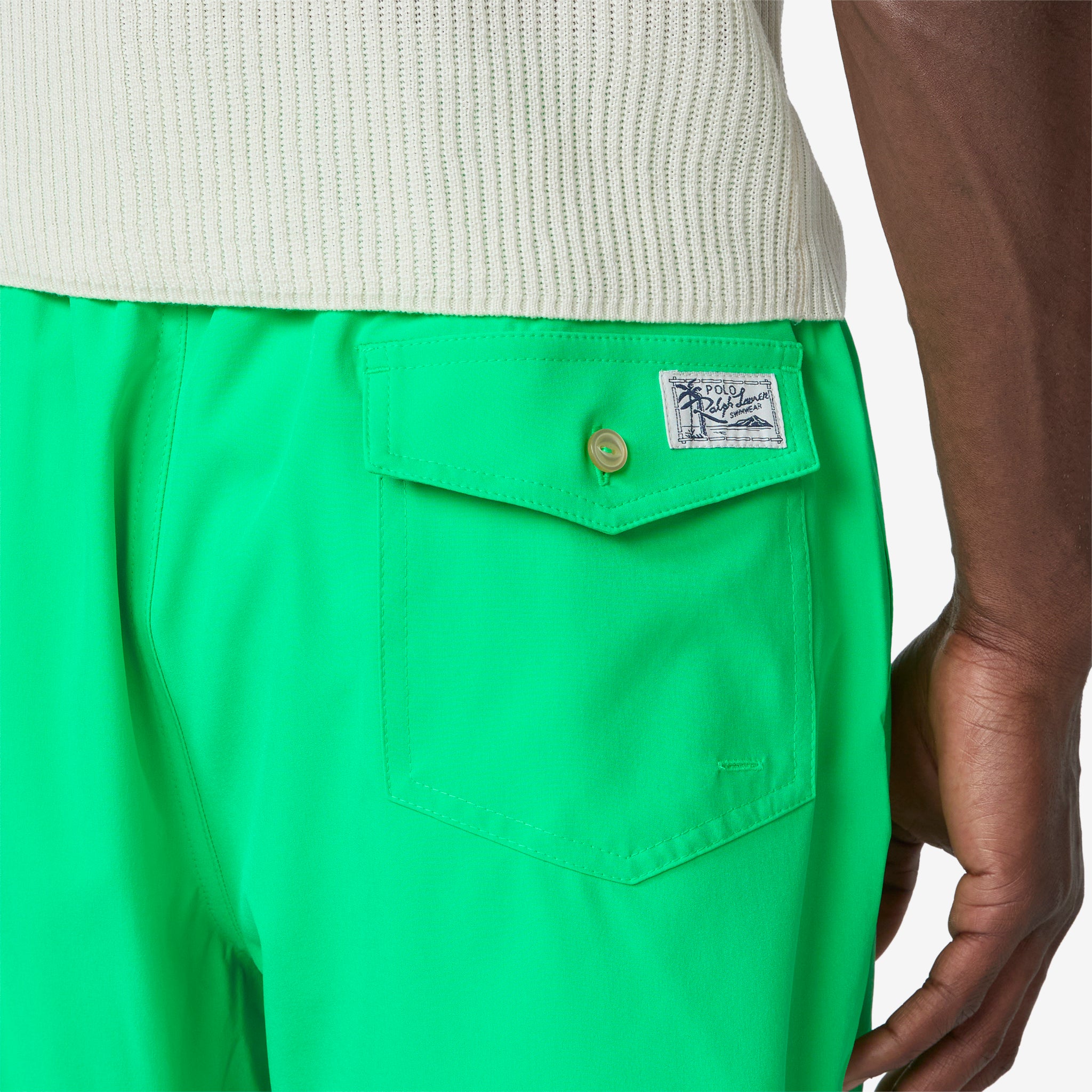 Classic Kelly Green Swimming Trunks for Men - 14.6cm Traveler Swim Shorts | Quick Dry, Comfortable Beachwear for Pool, Vacation & Water Sports