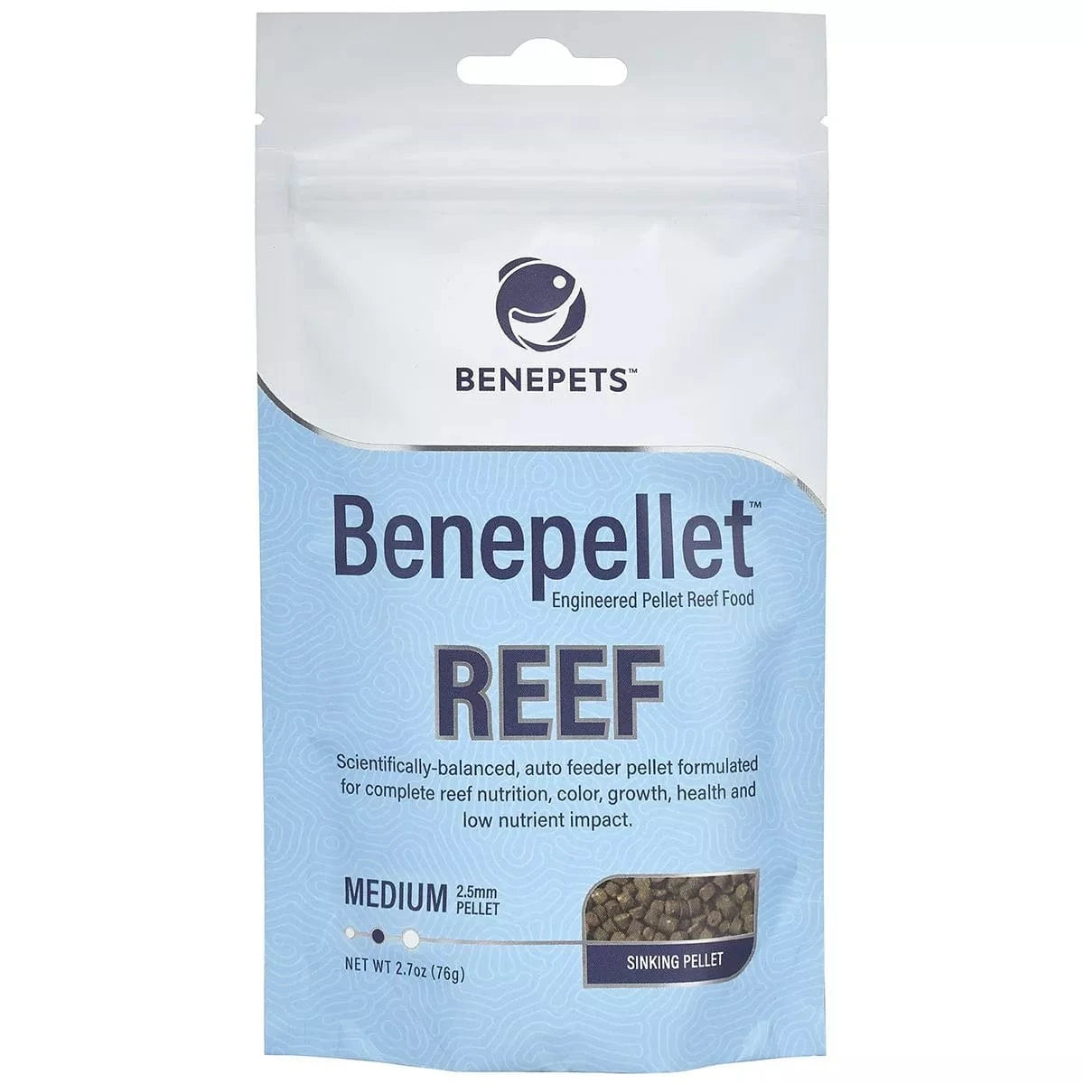 Premium Benepellet Reef Fish Food - High Protein Pellets for Saltwater Aquariums | Ideal for Clownfish, Tangs & Marine Fish | Enhances Color & Growth | Perfect for Coral Reef Tanks & Saltwater Aquascaping