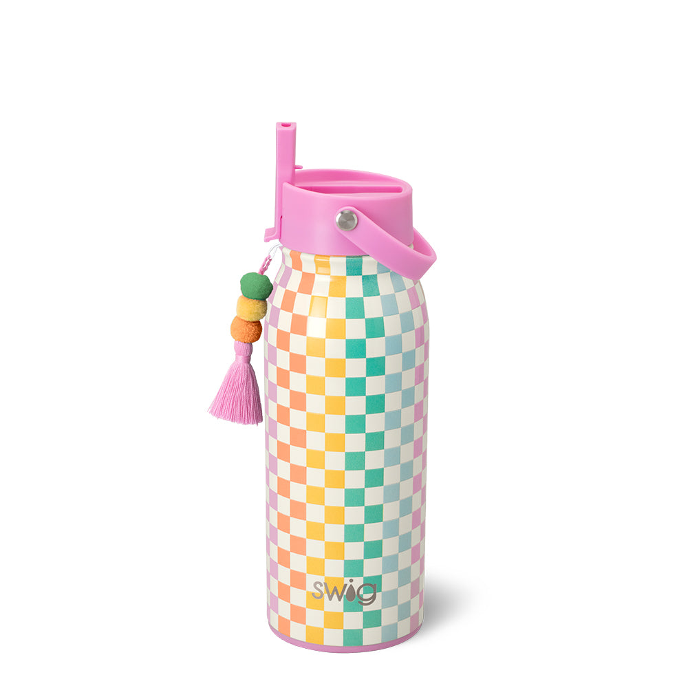 Check Mate Flip + Sip 36oz Leak Proof Water Bottle with Straw - Insulated Stainless Steel for Gym, Hiking & Outdoor Activities