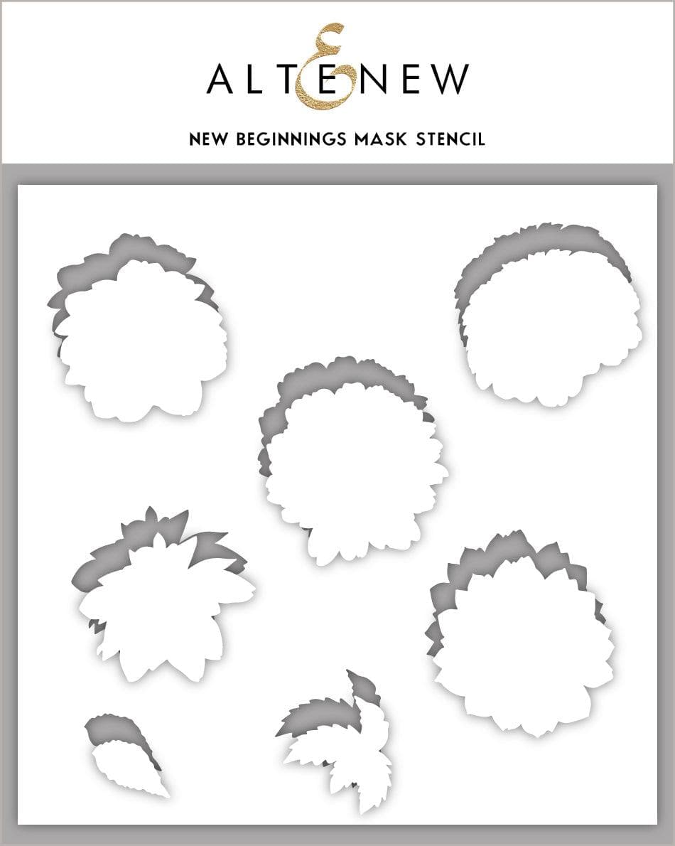 New Beginnings Mask Stencil - Reusable DIY Face Mask Template for Crafting & Cosplay - Perfect for Halloween, Costume Parties & Art Projects