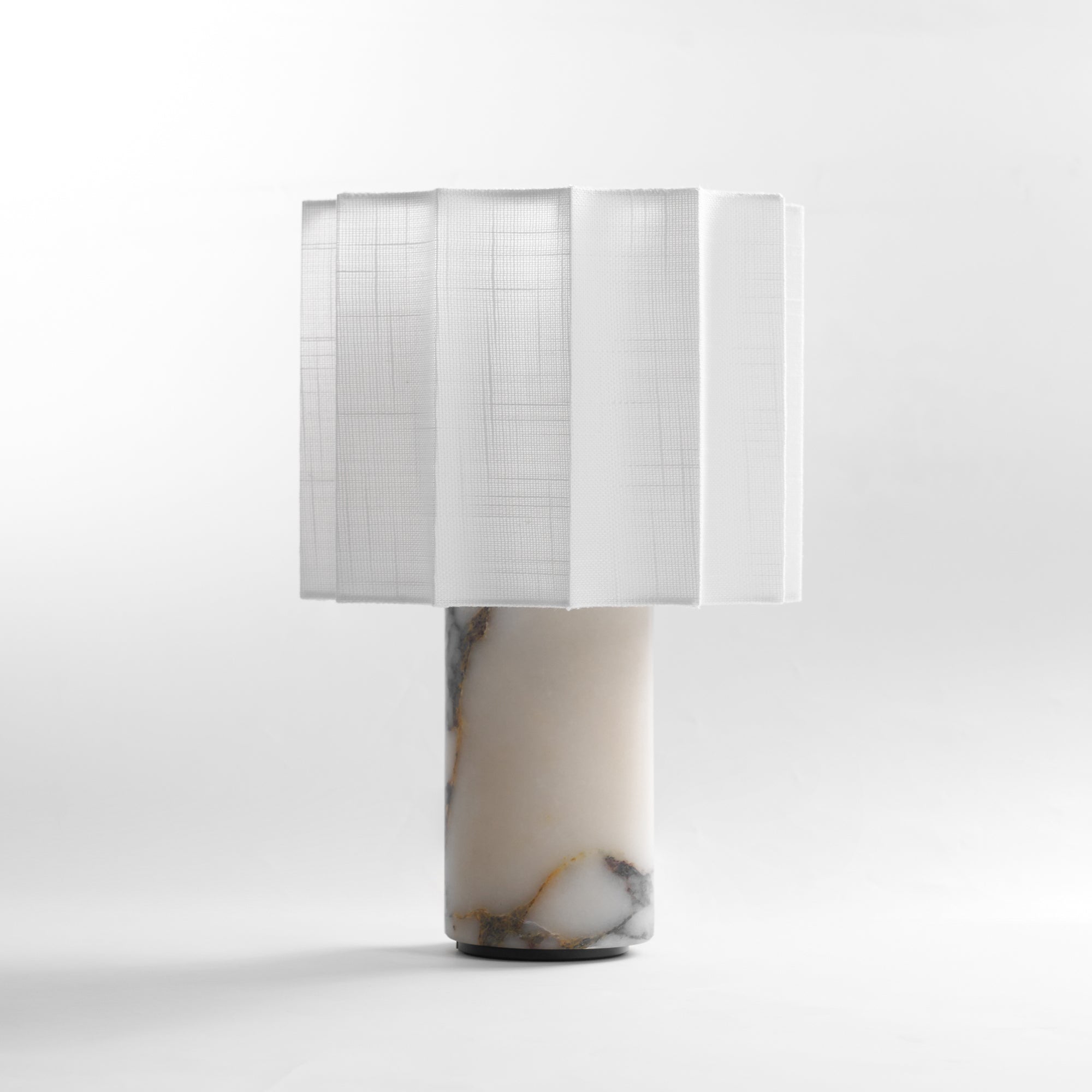 Orbis Veil Table Lamp - Modern LED Nightstand Light for Bedroom, Living Room & Office - Dimmable Touch Control with Warm White Light