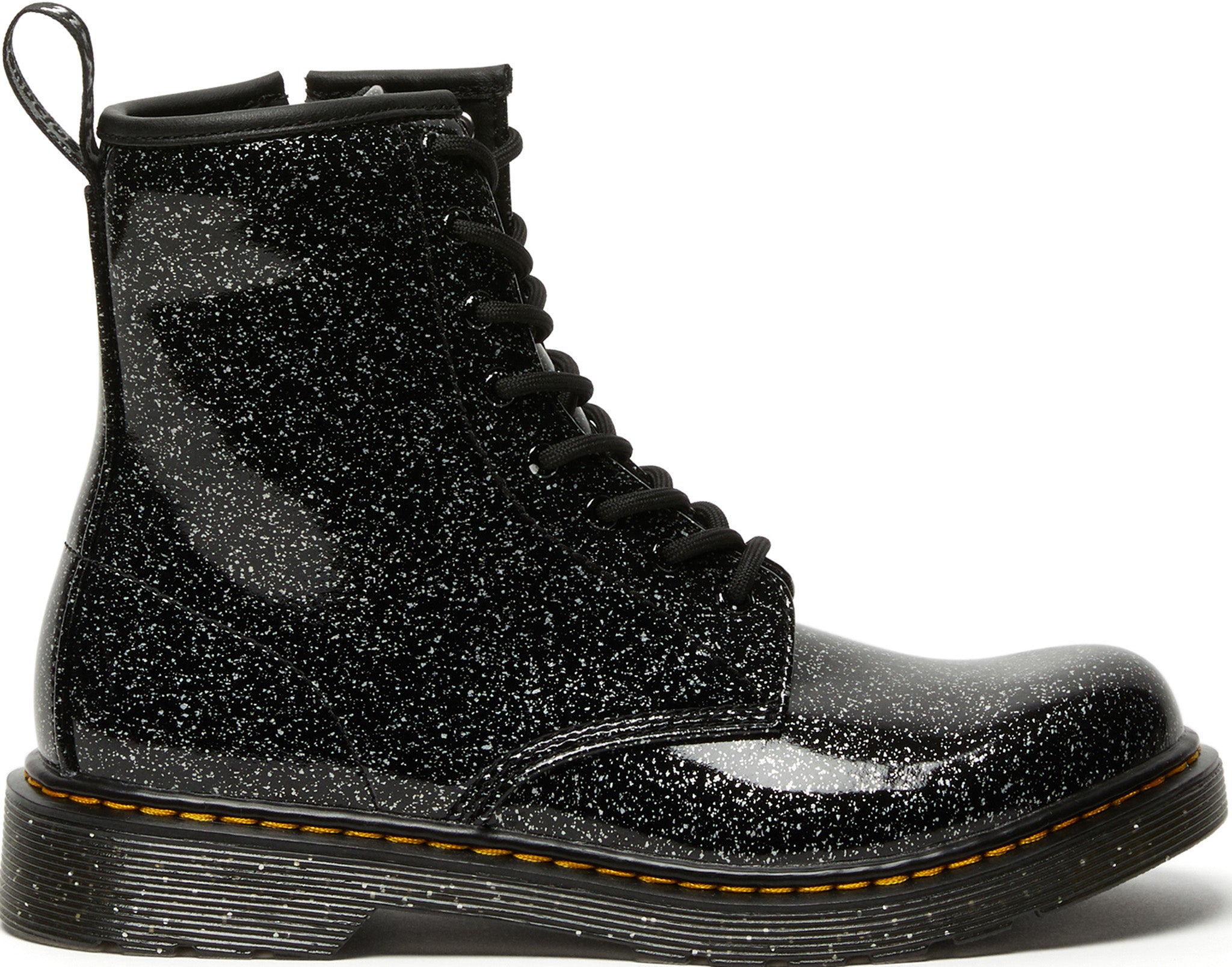 1460 Cosmic Glitter Lace Up Boots for Big Kids - Sparkly Platform Ankle Boots for Girls | Perfect for School, Parties & Fashion Outfits