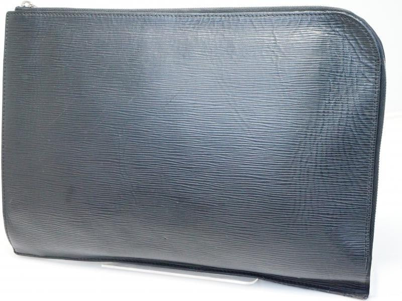 Authentic Pre-Owned Louis Vuitton Epi Black Document Case Clutch Bag M54562 - Vintage Luxury Handbag for Women, Perfect for Business Meetings & Formal Events