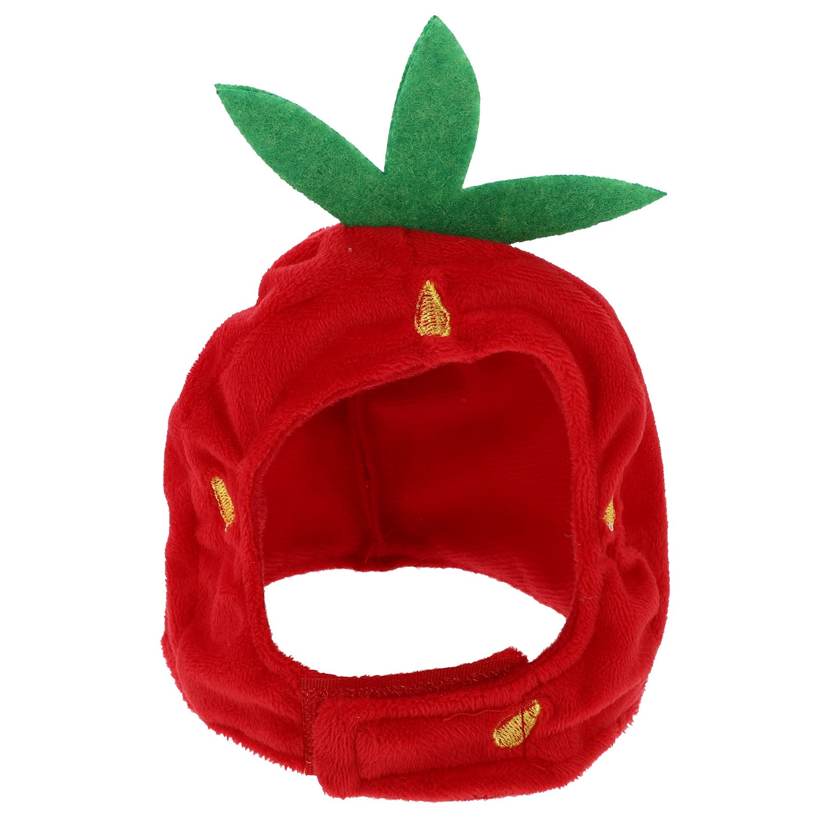 Hemobllo Strawberry Hat for Small & Medium Dogs & Cats - Cute Pet Costume Accessory for Halloween, Christmas & Photo Shoots
