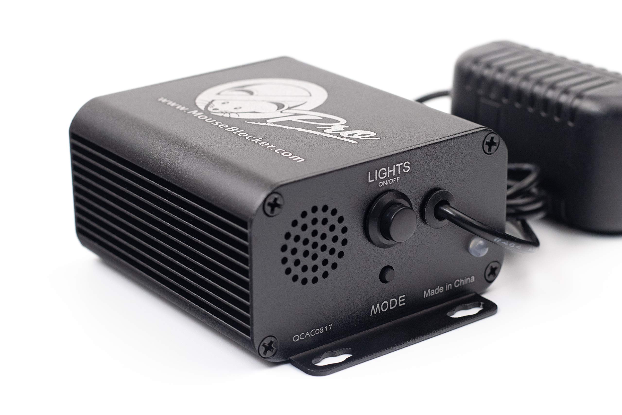 PRO 120V Ultrasonic Mouse & Rodent Repeller with Dual Strobing LED Lights - Vehicle Pest Control for Cars, Trucks & RVs