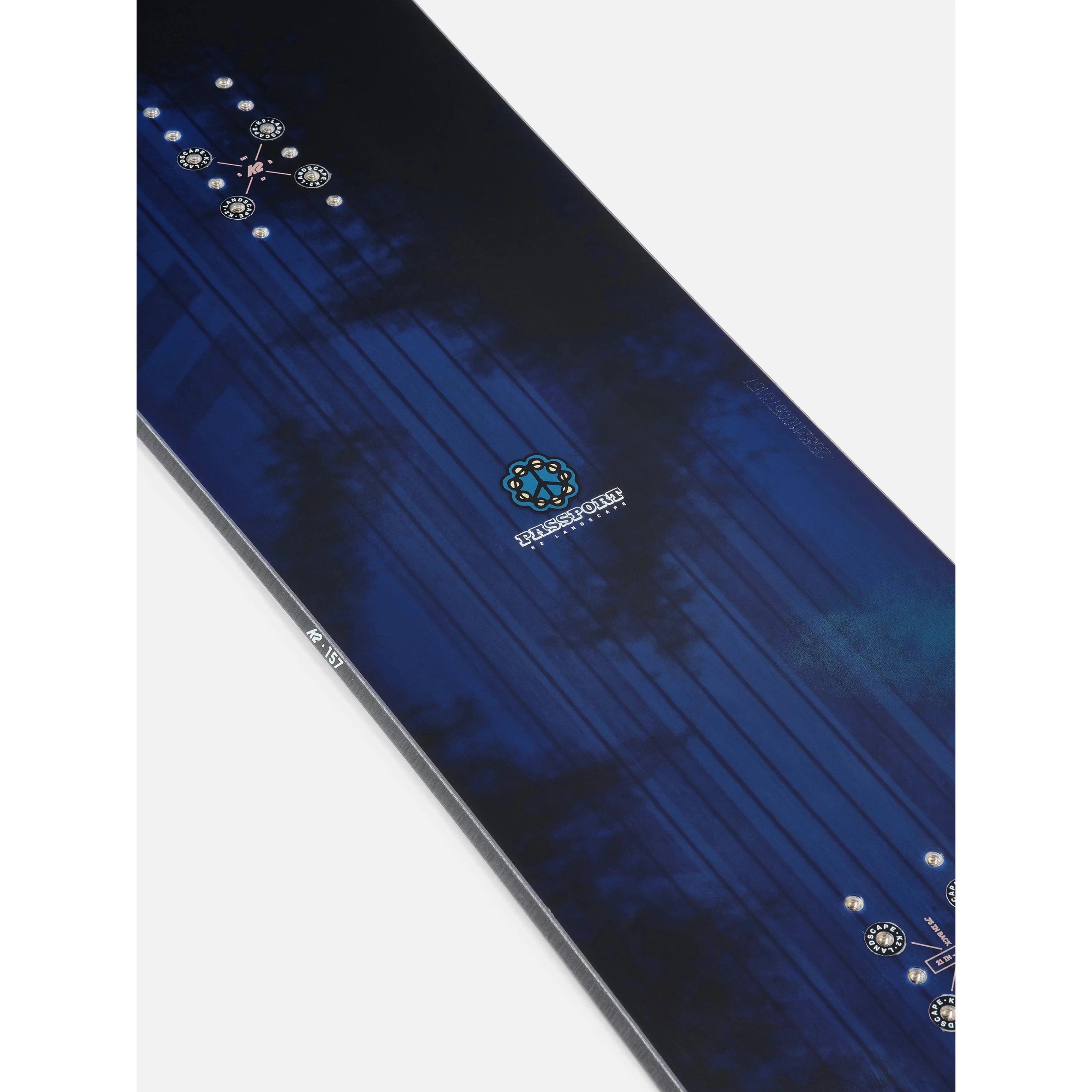 K2 Passport Snowboard 2025 - All-Mountain Freestyle Snowboard for Men & Women | Perfect for Powder, Park & Freeriding | Durable Construction & Smooth Ride
