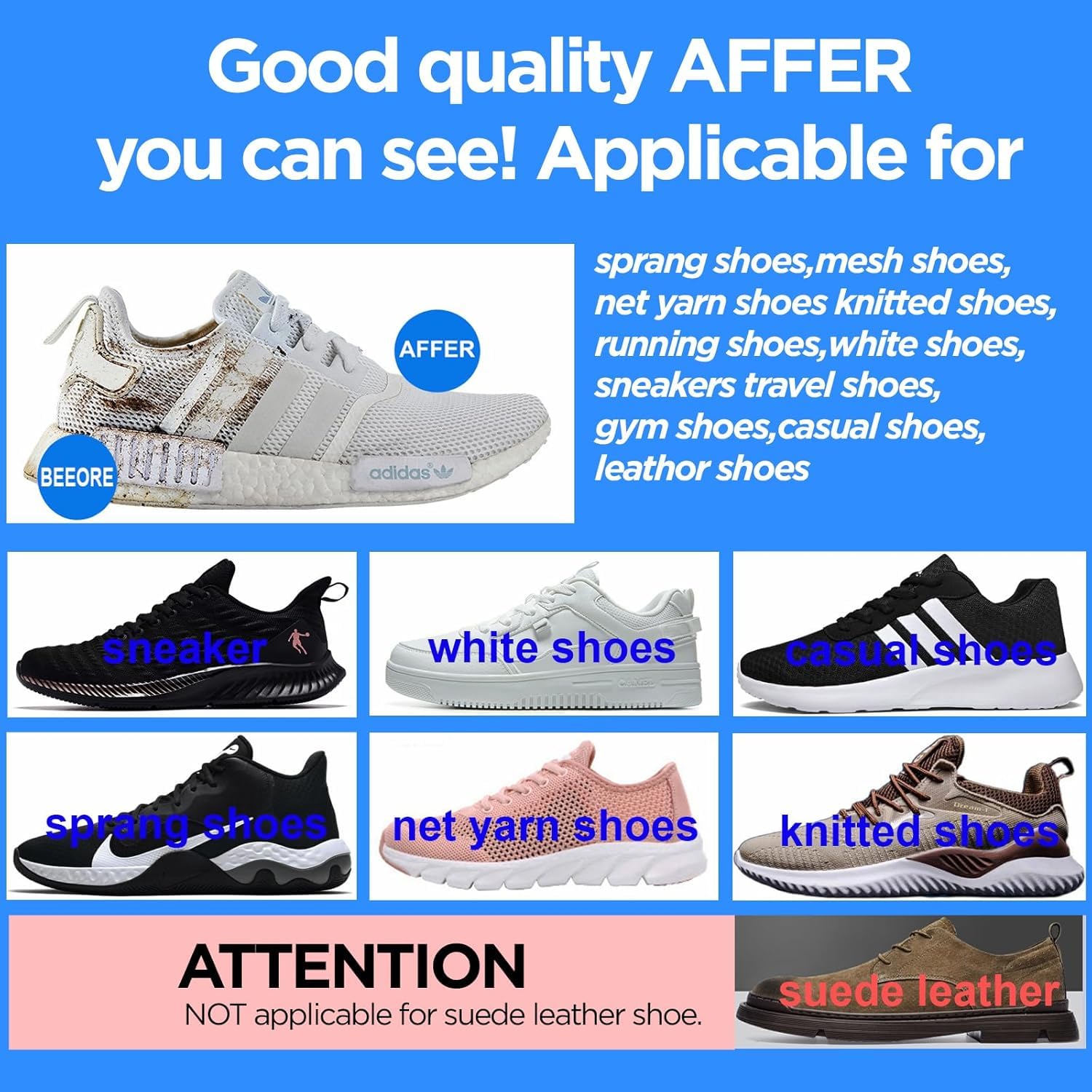 KLIFFOO Shoe Cleaner Wipes for Sneakers - 80 Count Disposable Cleaning Wipes for White Shoes, Sports Shoes & All Footwear | Quickly Remove Dirt & Stains | Perfect for Gym, Travel & Everyday Shoe Care