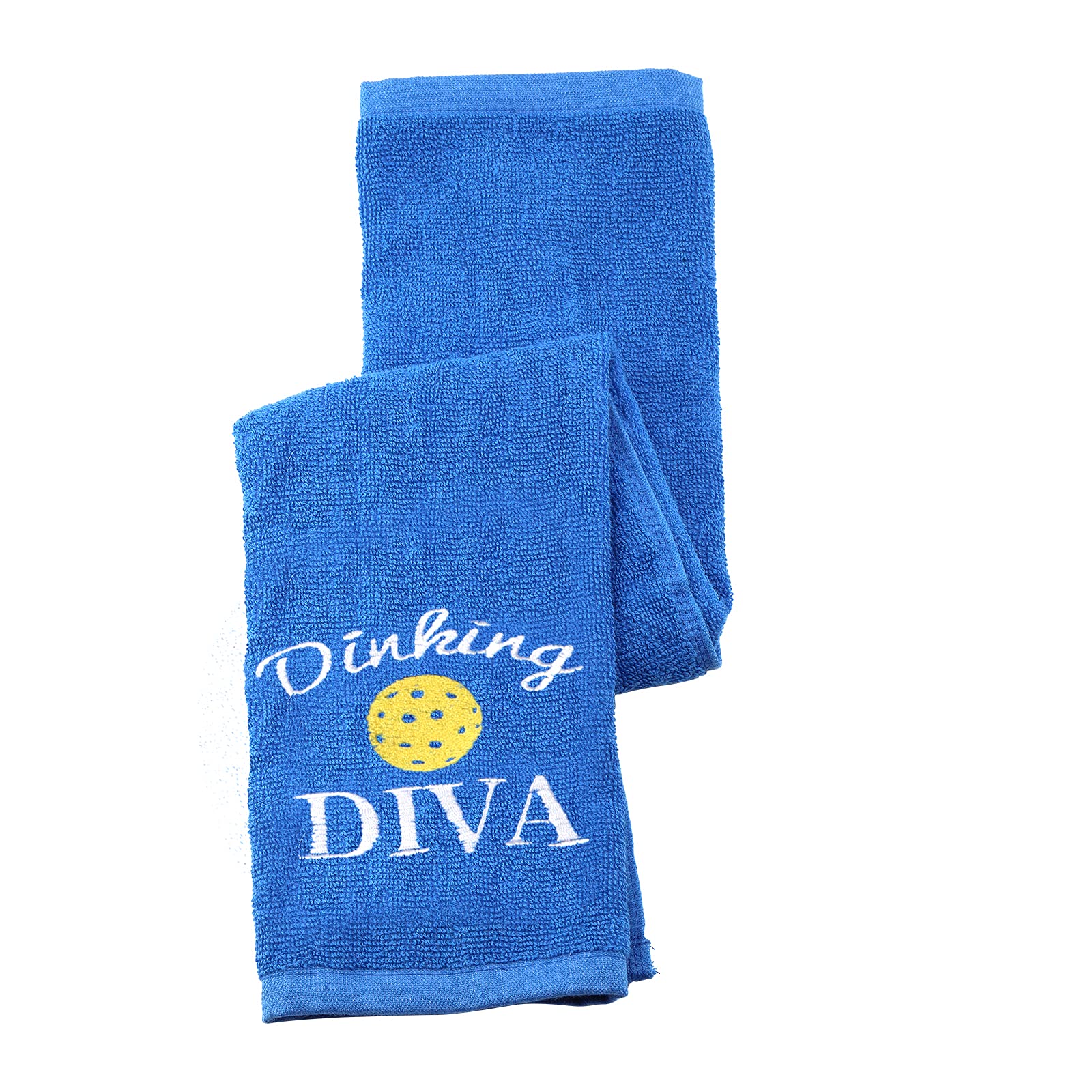 Premium Embroidered Pickleball Towel - Dinking Diva Design - Absorbent Sports Hand Towel Gift for Pickleball Players - Perfect for Courtside, Gym & Outdoor Activities